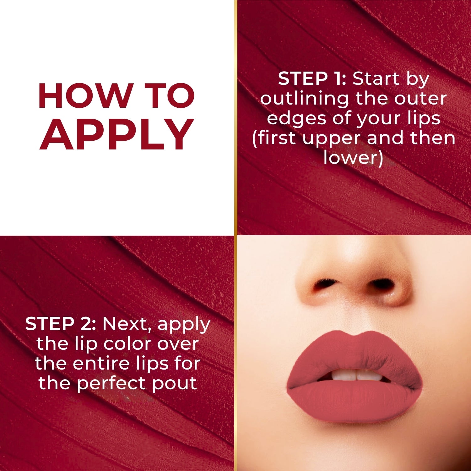 Super Lustrous Intense Glossy Liquid Lip Color, 12HR Long Stay, Smudge-Proof & Transfer-Proof (5ml)