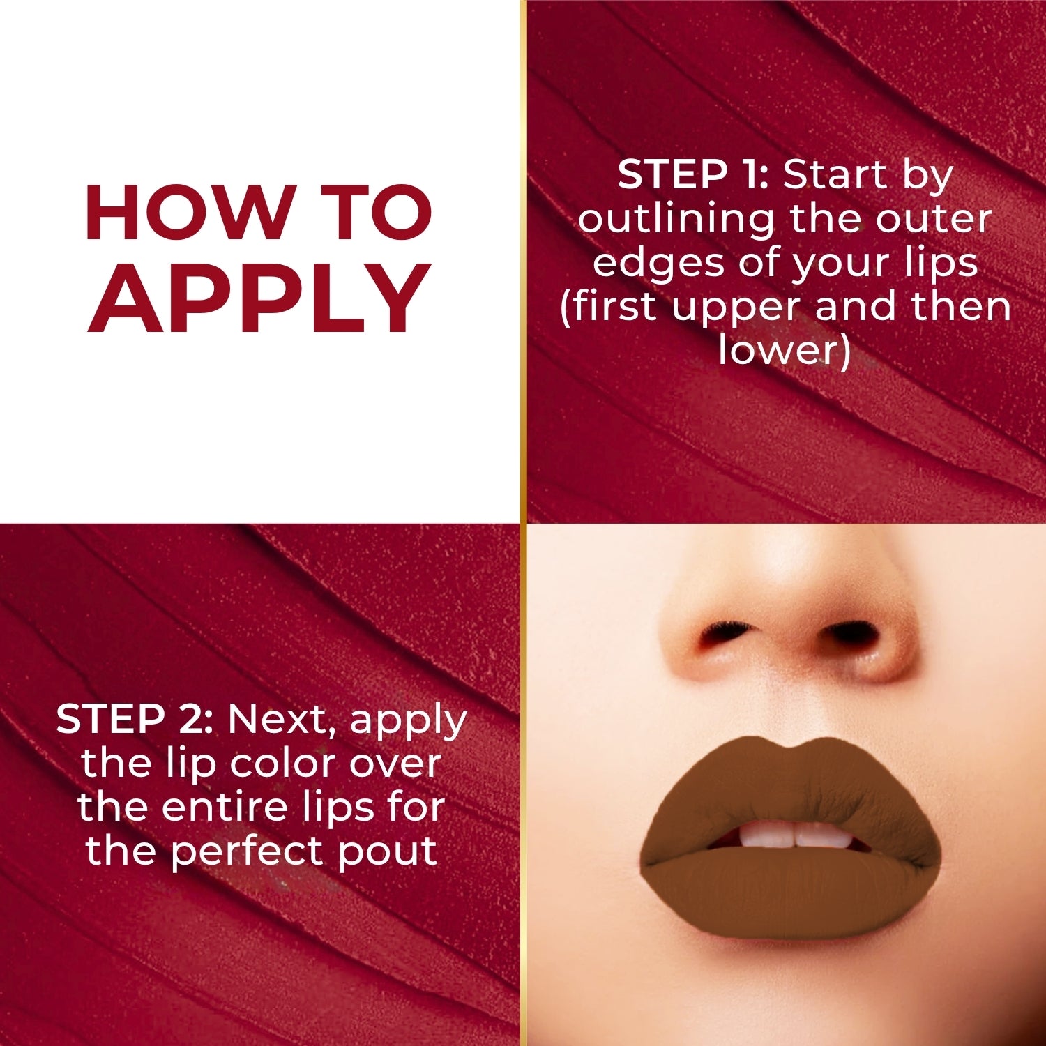 Super Lustrous Intense Matte Liquid Lip Color, 12HR Long Stay, Smudge-Proof & Transfer-Proof (5ml)