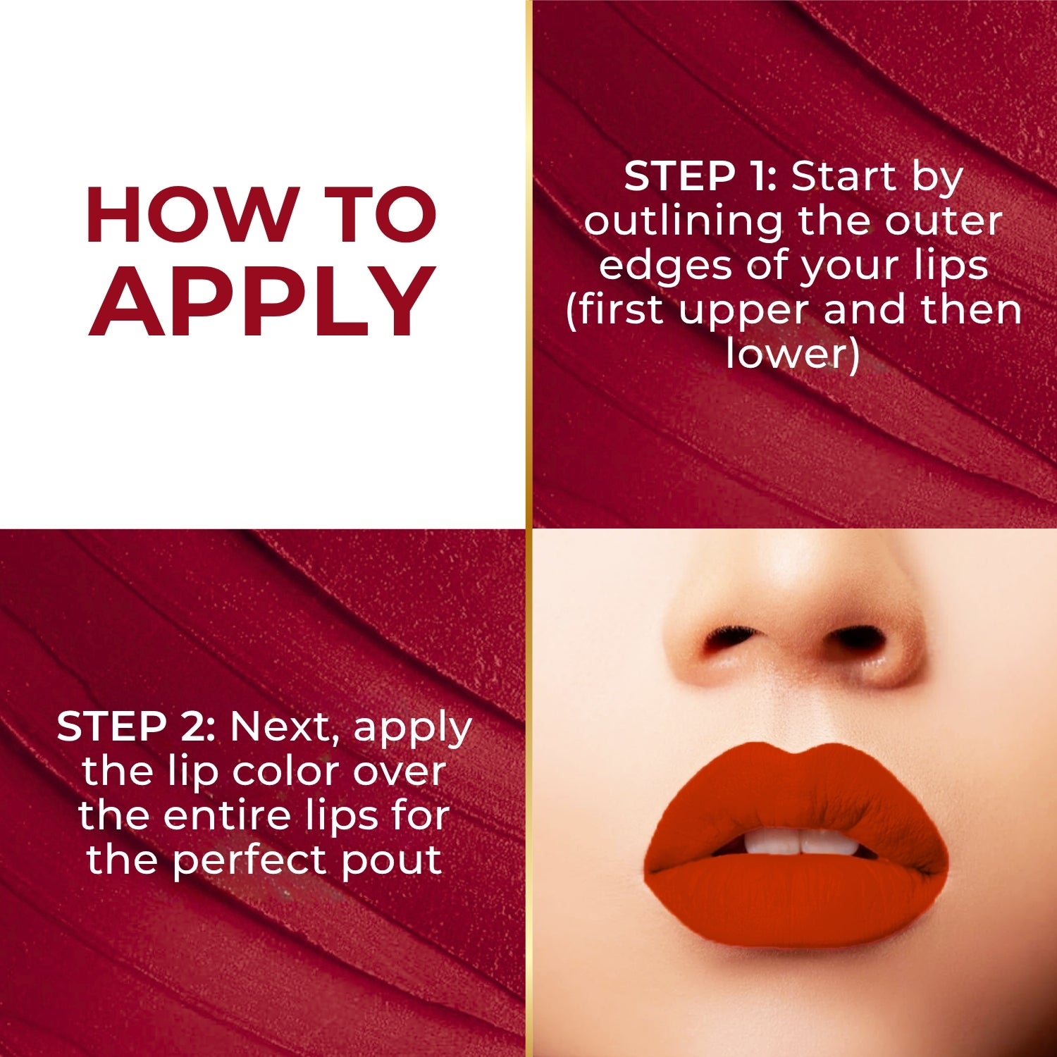 Super Lustrous Intense Glossy Liquid Lip Color, 12HR Long Stay, Smudge-Proof & Transfer-Proof (5ml)