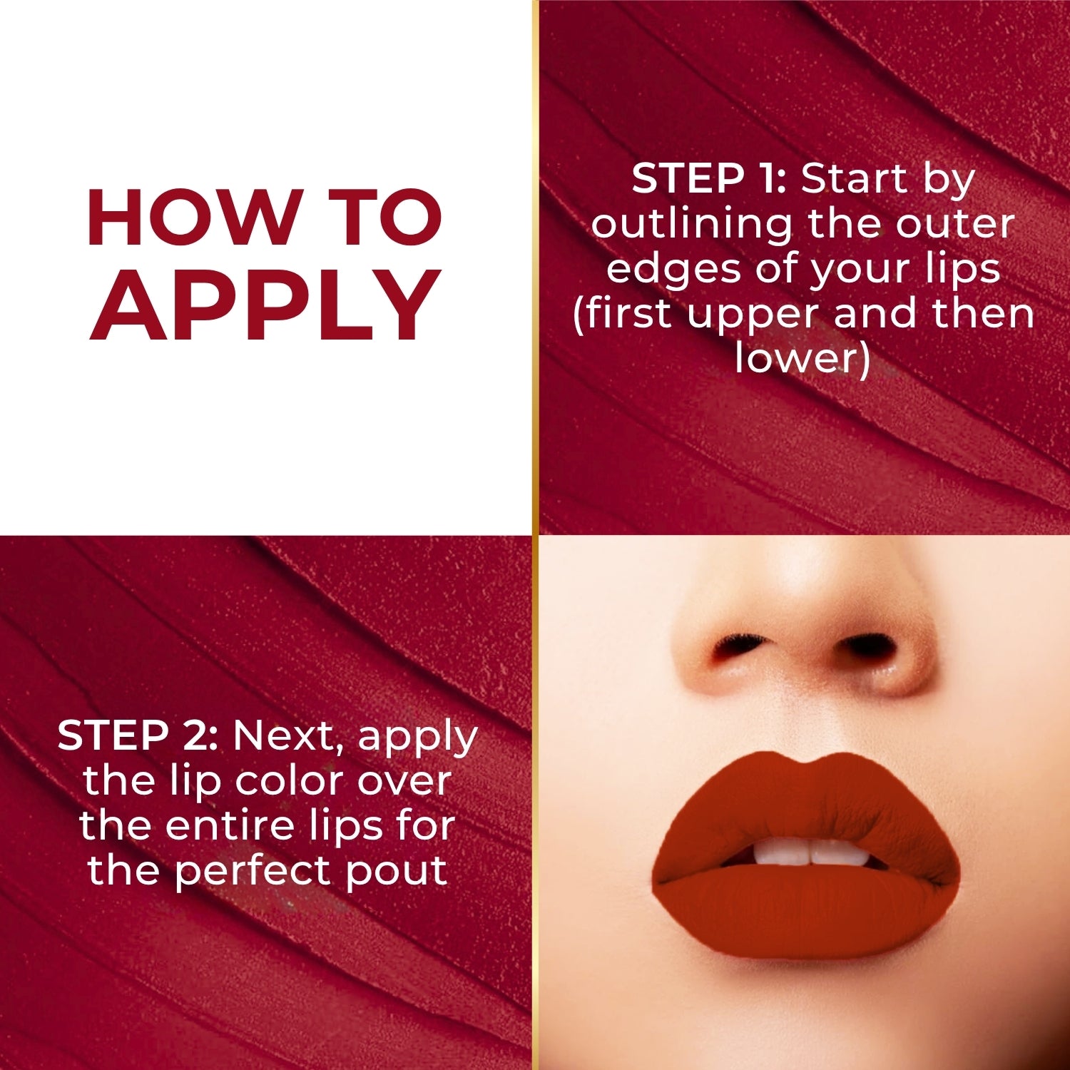 Super Lustrous Intense Glossy Liquid Lip Color, 12HR Long Stay, Smudge-Proof & Transfer-Proof (5ml)
