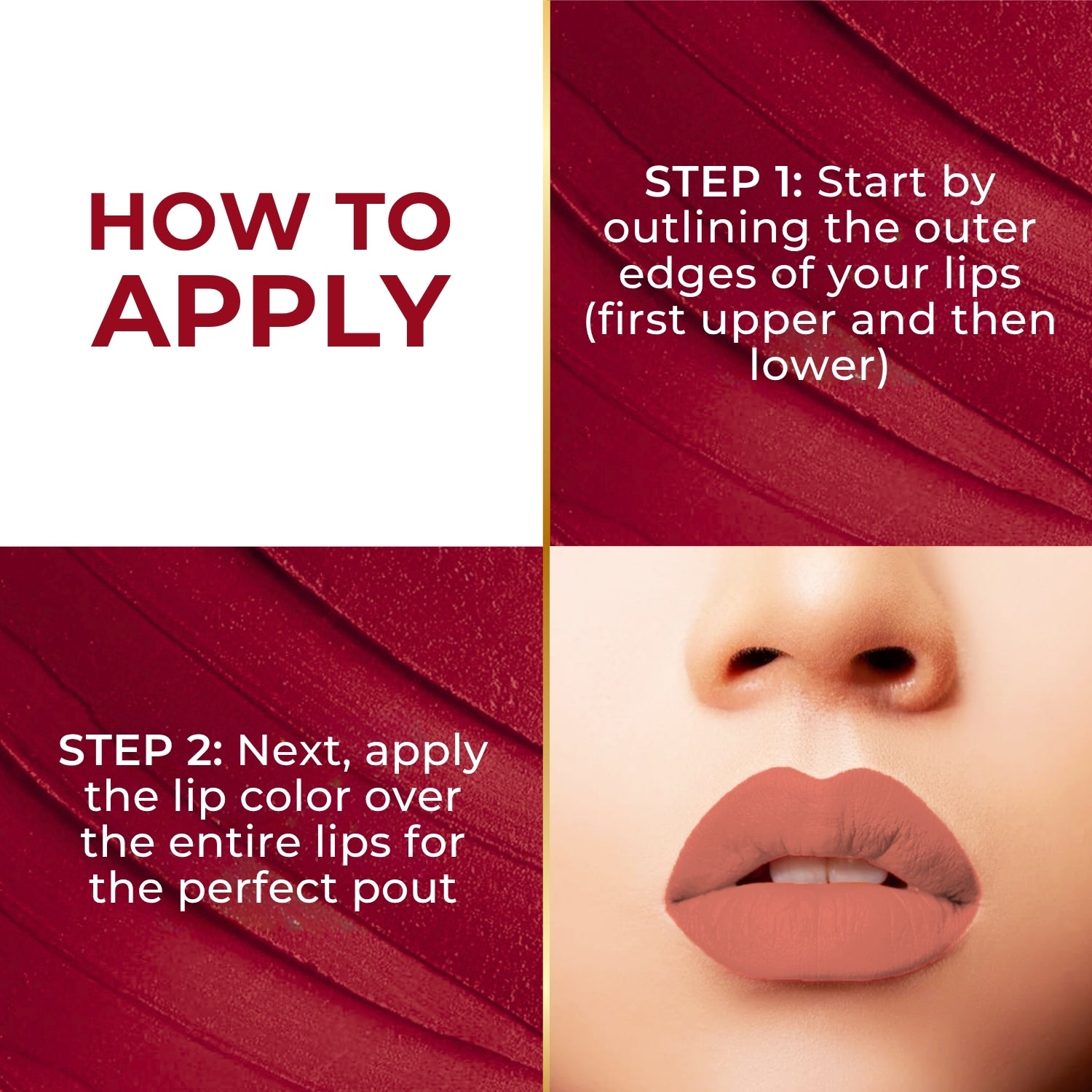 Super Lustrous Intense Glossy Liquid Lip Color, 12HR Long Stay, Smudge-Proof & Transfer-Proof (5ml)