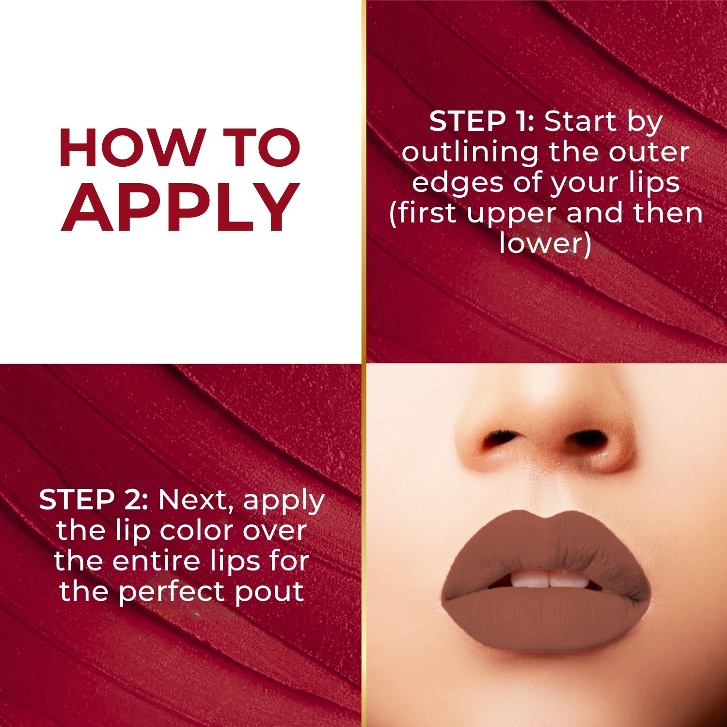 Super Lustrous Intense Glossy Liquid Lip Color, 12HR Long Stay, Smudge-Proof & Transfer-Proof (5ml)