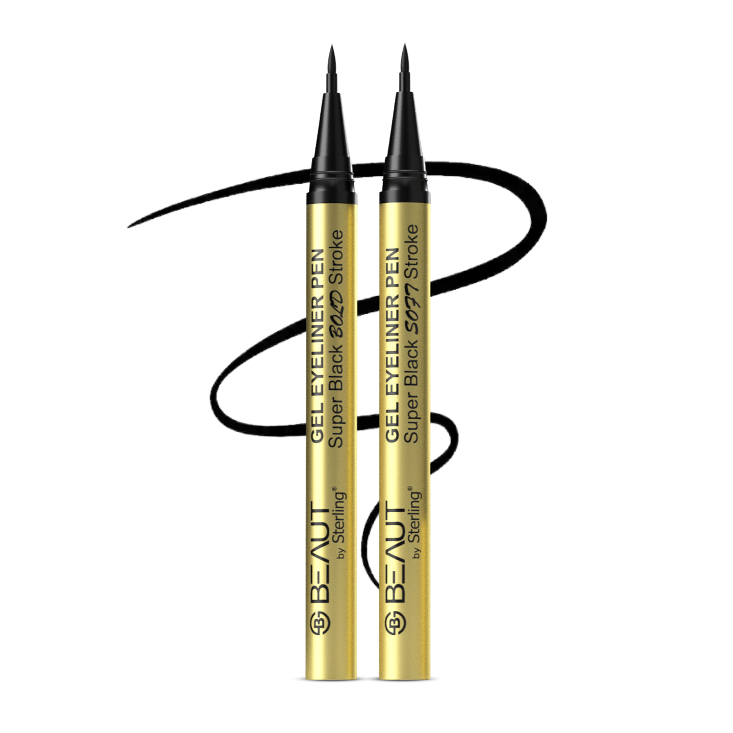 MesmerEyes Lash & Line Combo | Mascara + Semi Matte Gel Eyeliner Pen + Liquid Eyeliner (Waterproof, Smudge-Proof, 24H Wear)