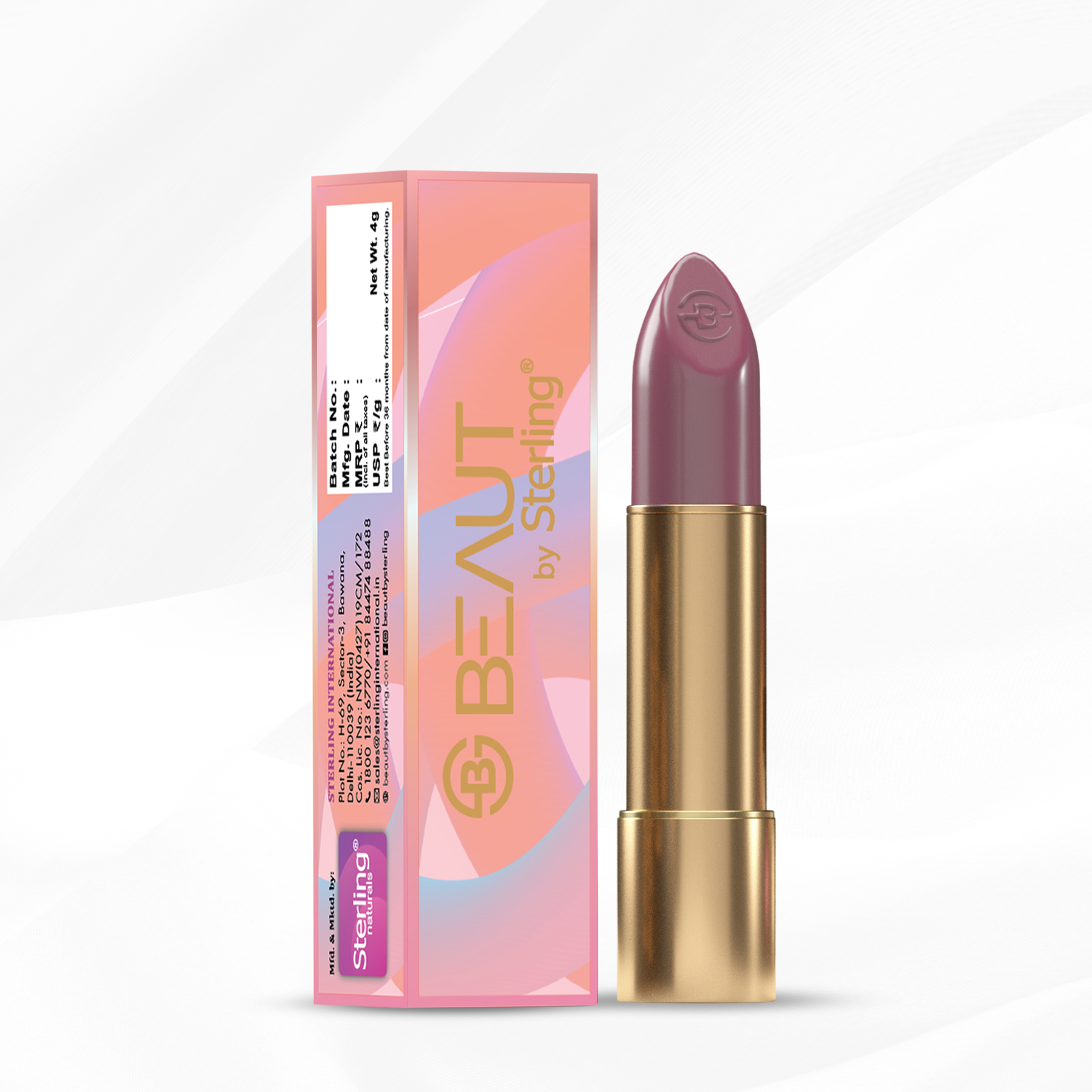 Super Lustrous Intense Glossy Lipstick, 12HR Long Stay, Smudge-Proof & Transfer-Proof (4 g)
