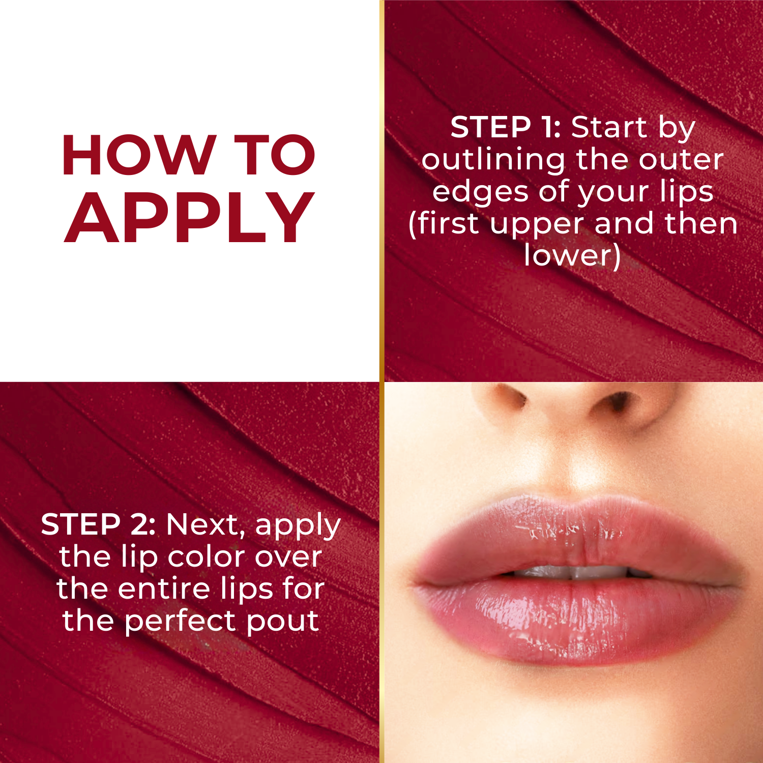 Super Lustrous Intense Glossy Liquid Lip Color, 12HR Long Stay, Smudge-Proof & Transfer-Proof