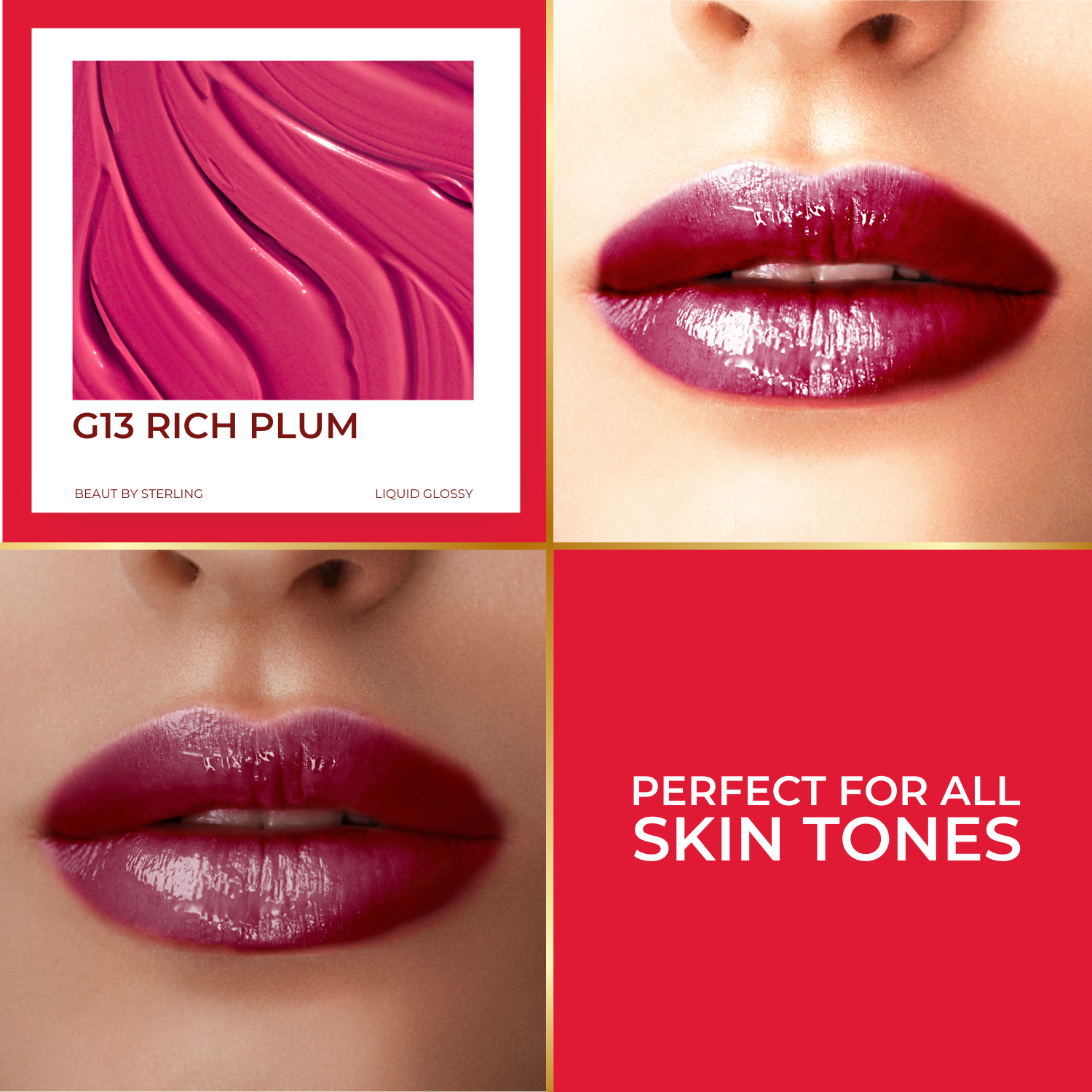 Super Lustrous Intense Glossy Liquid Lip Color, 12HR Long Stay, Smudge-Proof & Transfer-Proof