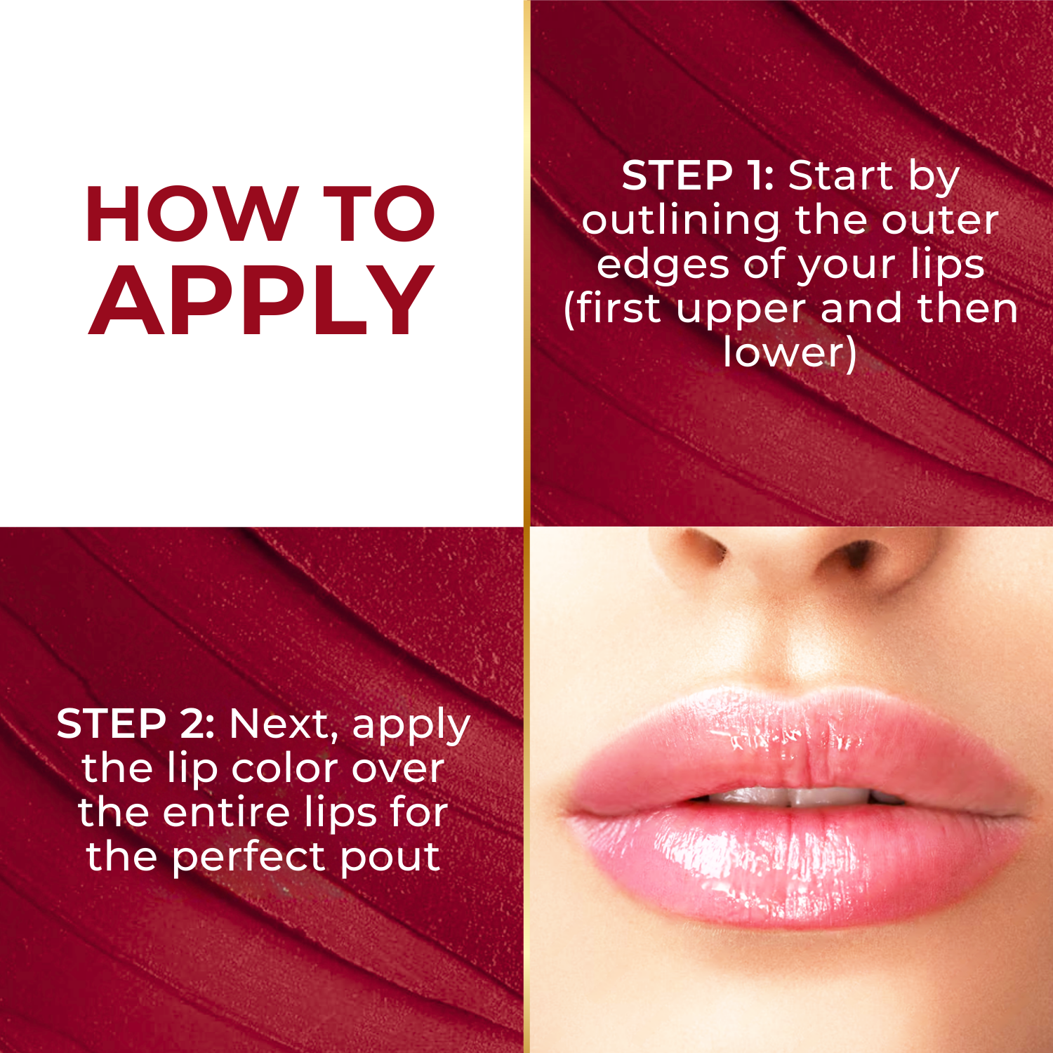 Super Lustrous Intense Glossy Liquid Lip Color, 12HR Long Stay, Smudge-Proof & Transfer-Proof