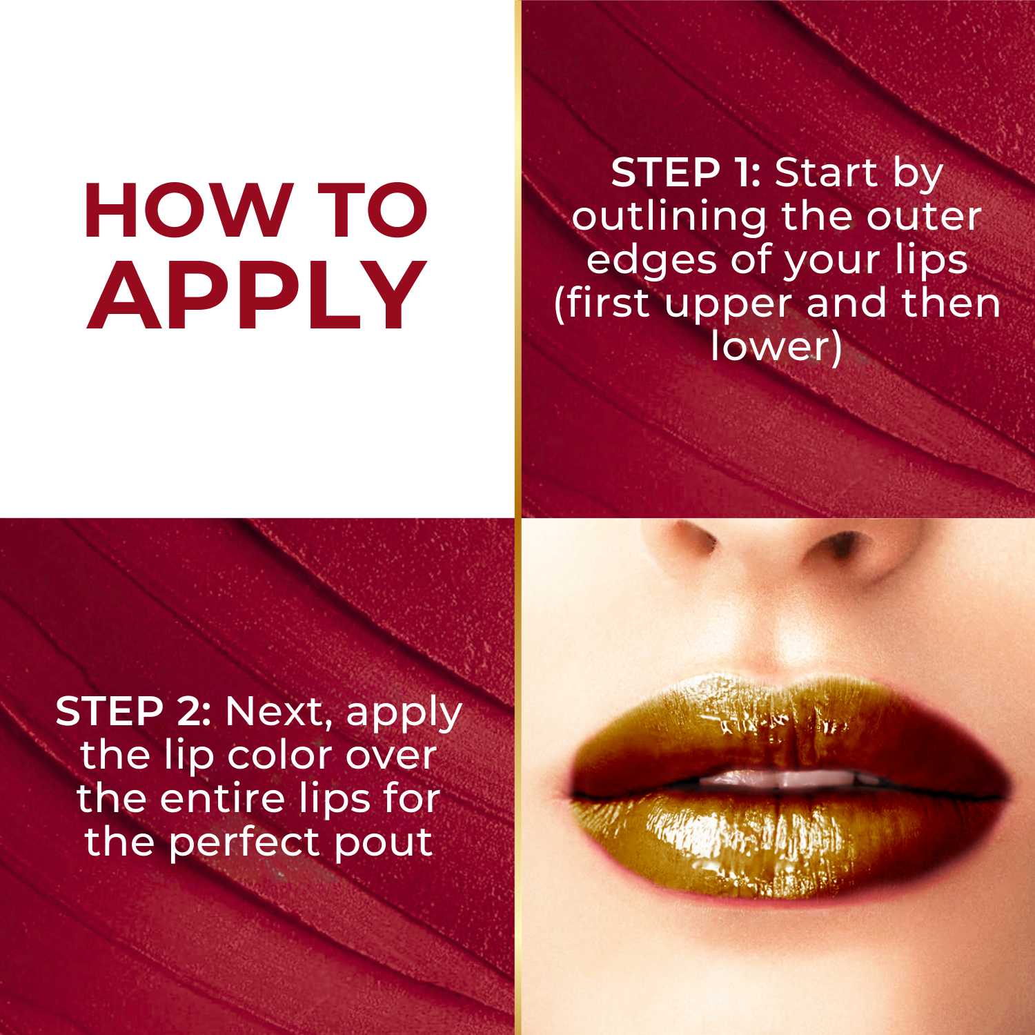 Super Lustrous Intense Glossy Liquid Lip Color, 12HR Long Stay, Smudge-Proof & Transfer-Proof