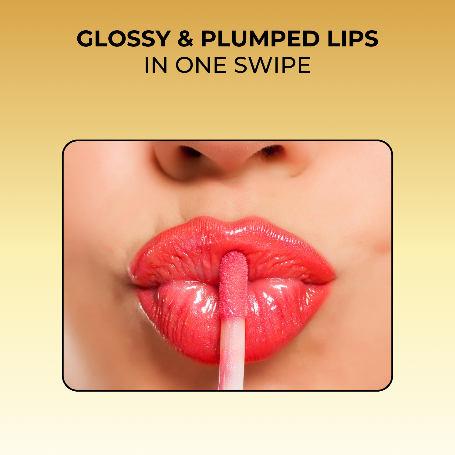 Vitamin-E Rich Colored Lip Gloss, Gives High Shine Glossy Finish for Fuller & Plump Lips, Lightweight & Non-Sticky (4.5 ml)