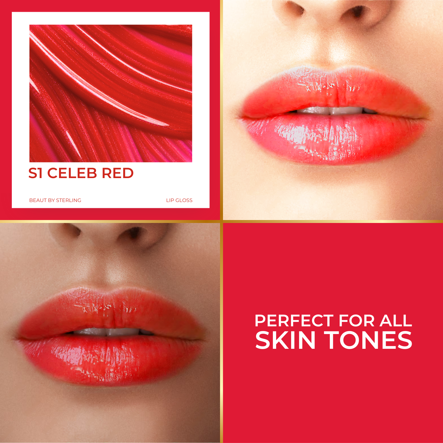 Vitamin-E Rich Colored Lip Gloss, Gives High Shine Glossy Finish for Fuller & Plump Lips, Lightweight & Non-Sticky (4.5 ml)