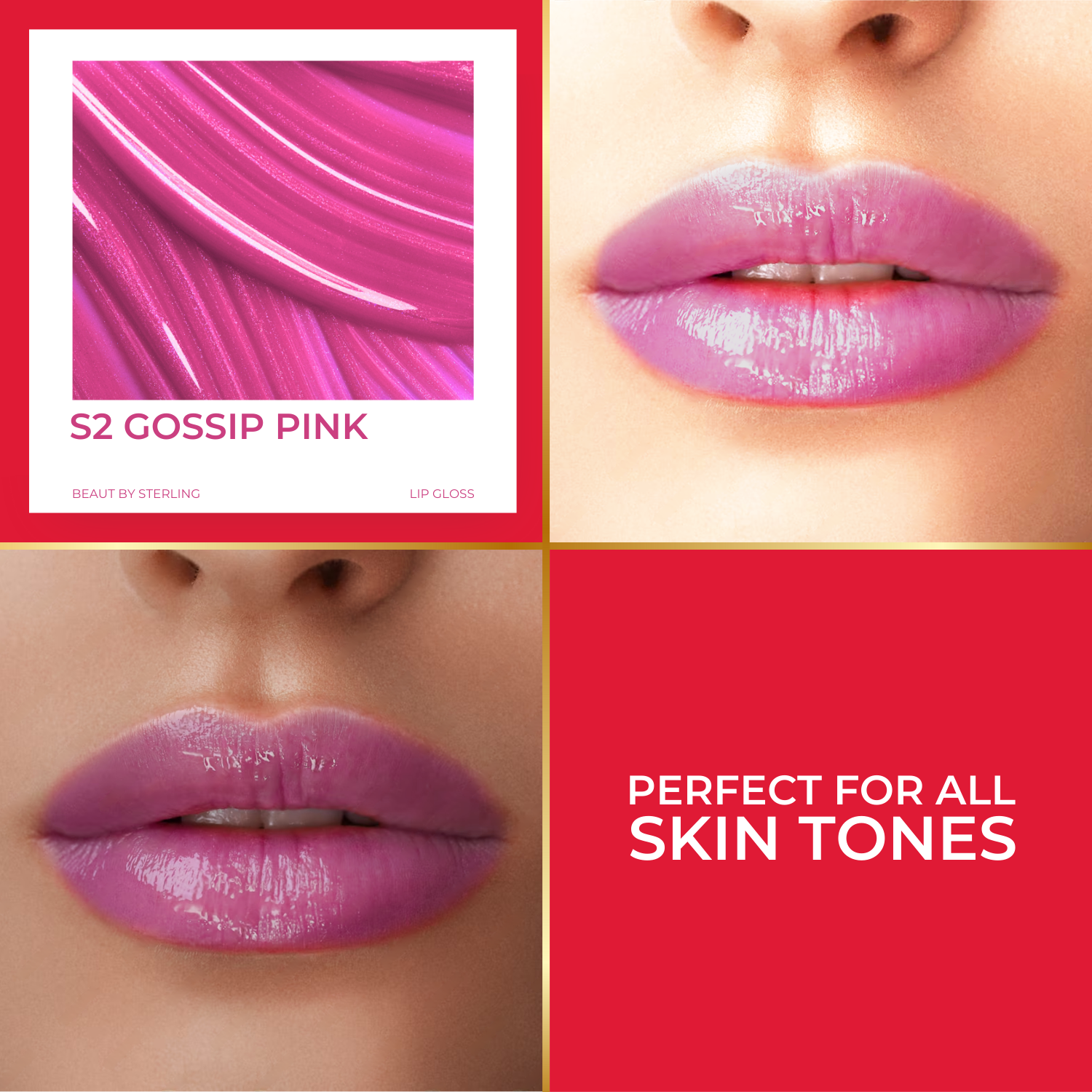 Vitamin-E Rich Colored Lip Gloss, Gives High Shine Glossy Finish for Fuller & Plump Lips, Lightweight & Non-Sticky (4.5 ml)