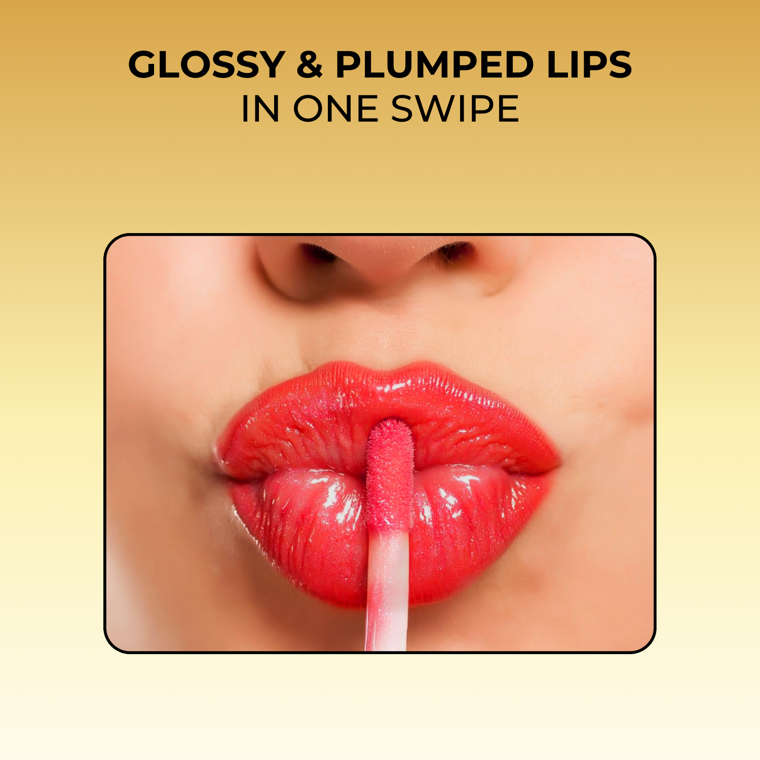 Vitamin-E Rich Colored Lip Gloss, Gives High Shine Glossy Finish for Fuller & Plump Lips, Lightweight & Non-Sticky (4.5 ml)
