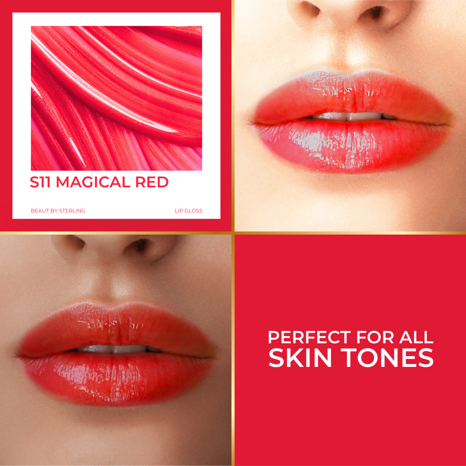 Vitamin-E Rich Colored Lip Gloss, Gives High Shine Glossy Finish for Fuller & Plump Lips, Lightweight & Non-Sticky (4.5 ml)