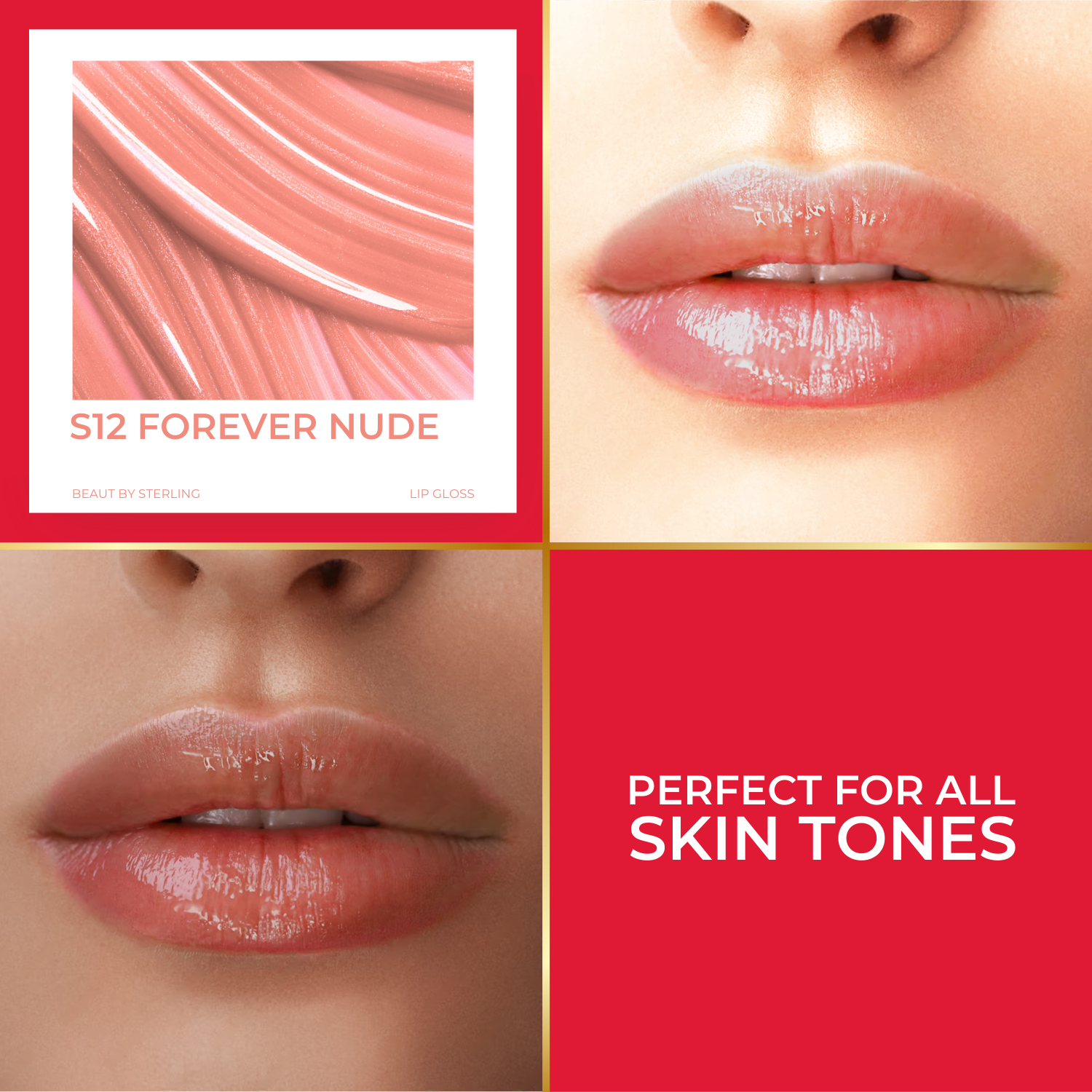 Vitamin-E Rich Colored Lip Gloss, Gives High Shine Glossy Finish for Fuller & Plump Lips, Lightweight & Non-Sticky (4.5 ml)