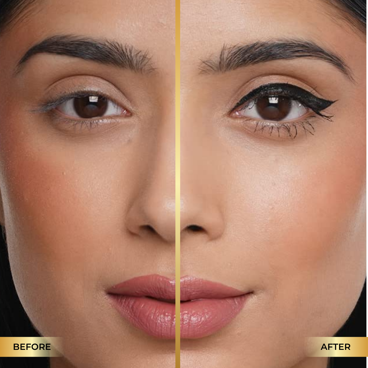 Office Secret Santa Pack – 3-in-1 Makeup Set: Intense Matte Lip Color 12HR + Liquid Matte Eyeliner 24HR + Semi-Matte Gel Eyeliner Pen, Smudge-Proof & Waterproof