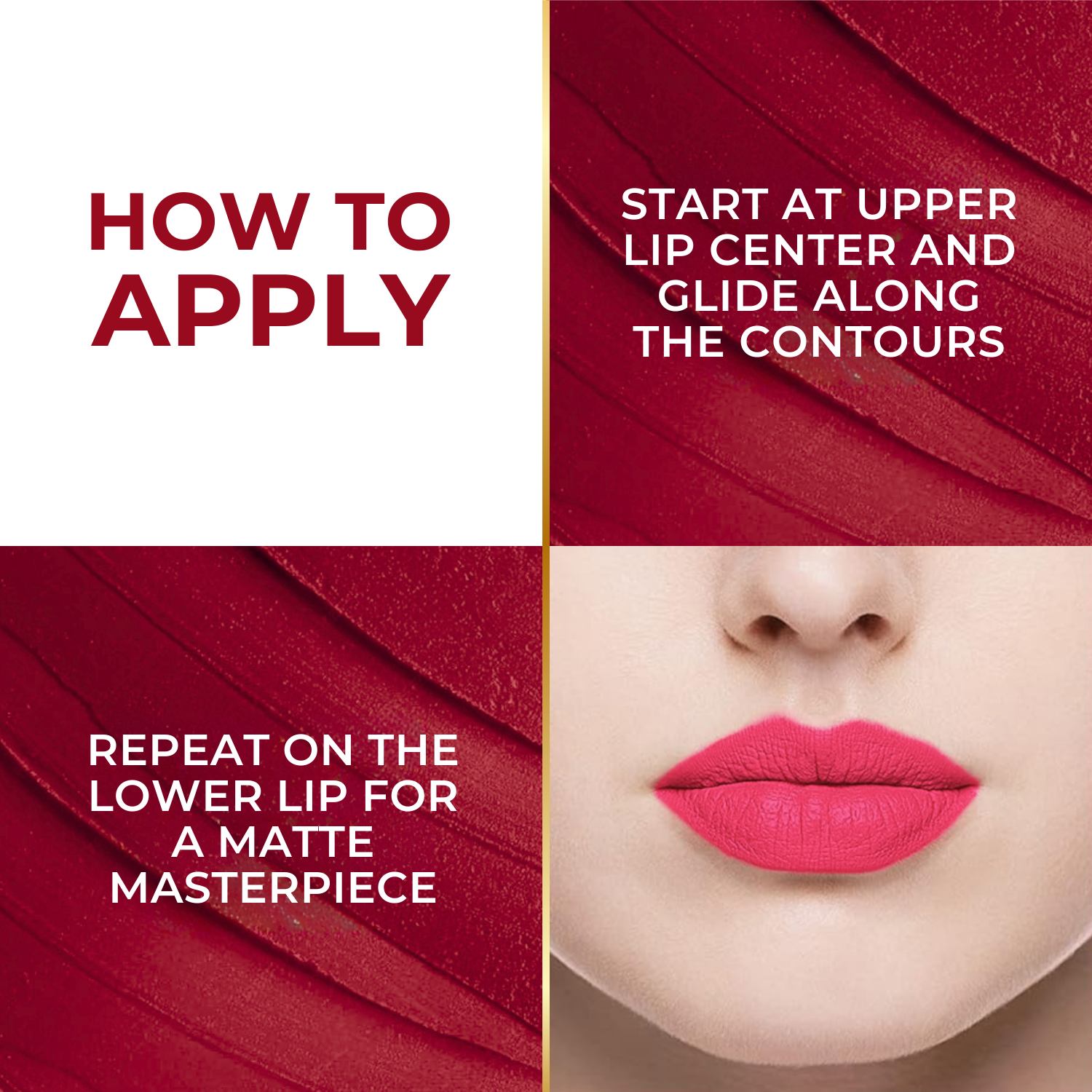 Super Lustrous Intense Matte Lipstick, 12HR Long Stay, Smudge-Proof & Transfer-Proof (4 g)