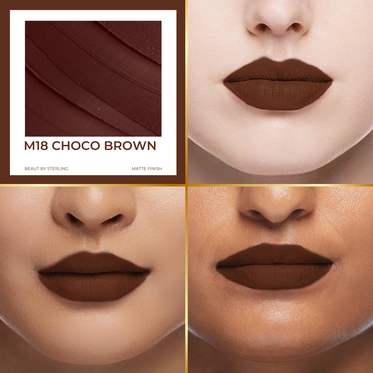 #Color_M18 Choco Brown