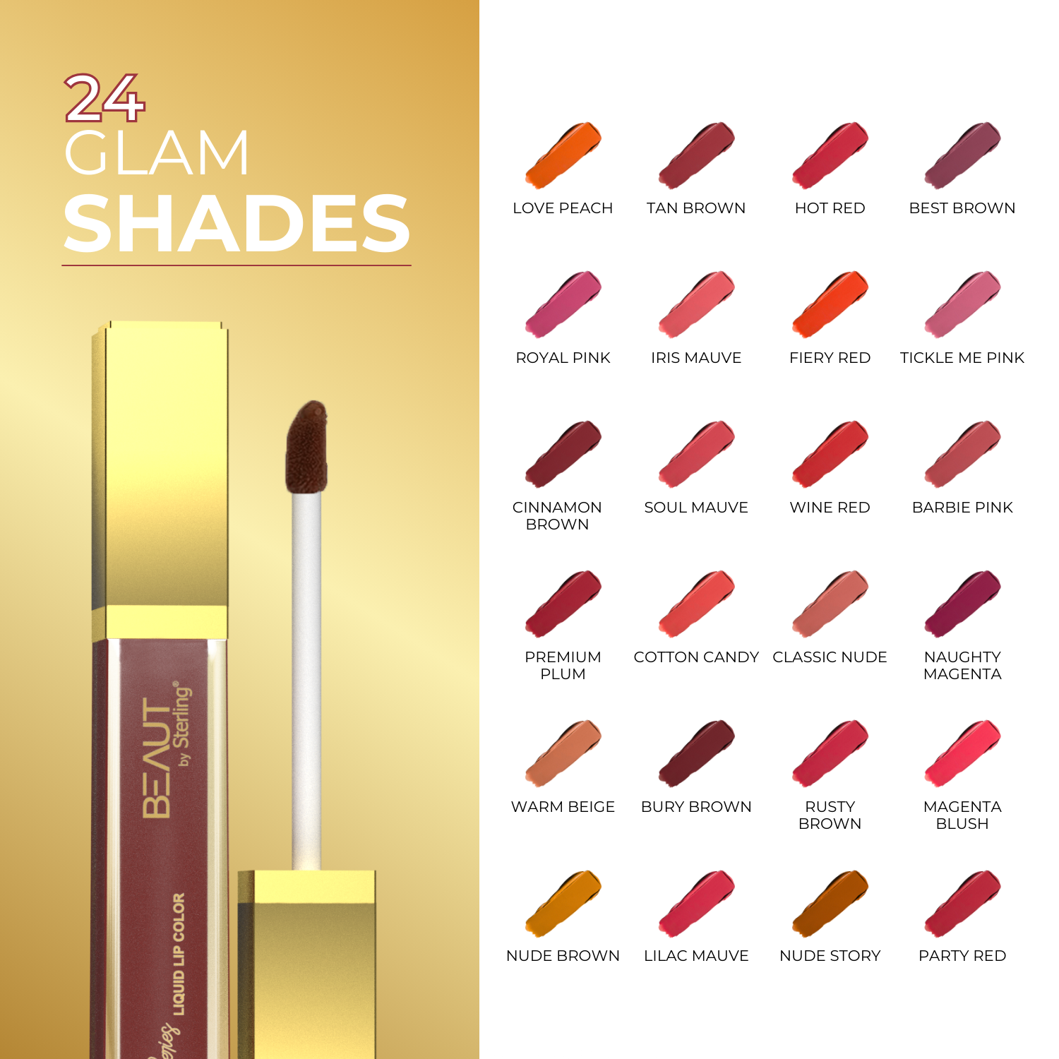 Super Lustrous Intense Matte Liquid Lip Color, 12HR Long Stay, Smudge-Proof & Transfer-Proof