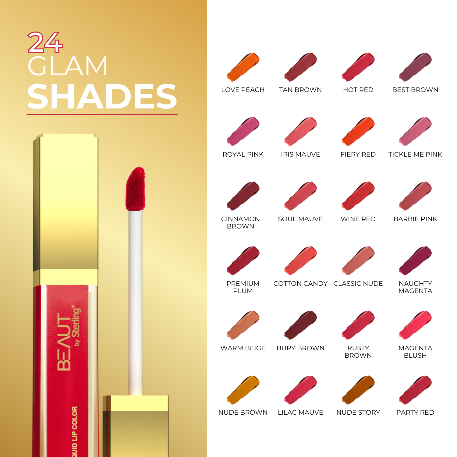 Super Lustrous Intense Matte Liquid Lip Color, 12HR Long Stay, Smudge-Proof & Transfer-Proof