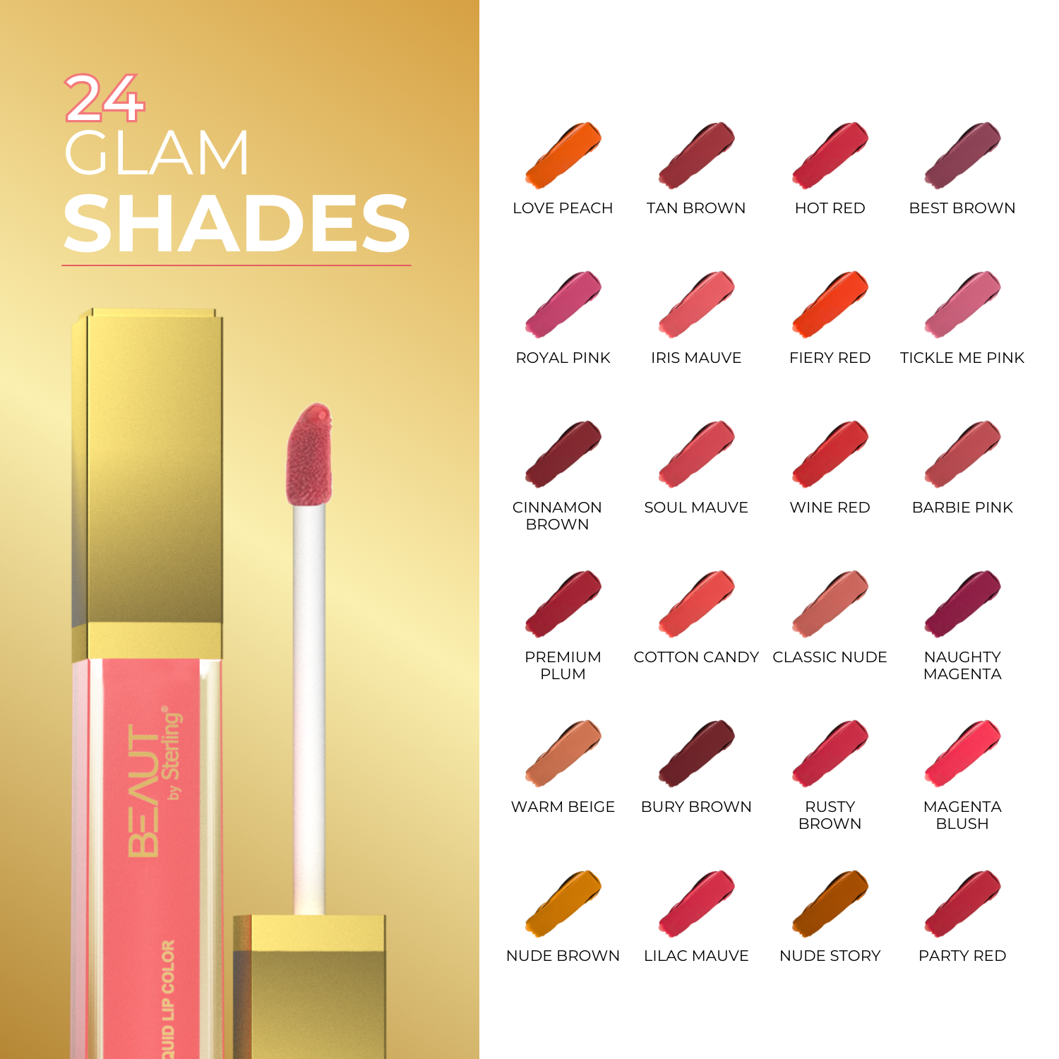 Super Lustrous Intense Matte Liquid Lip Color, 12HR Long Stay, Smudge-Proof & Transfer-Proof