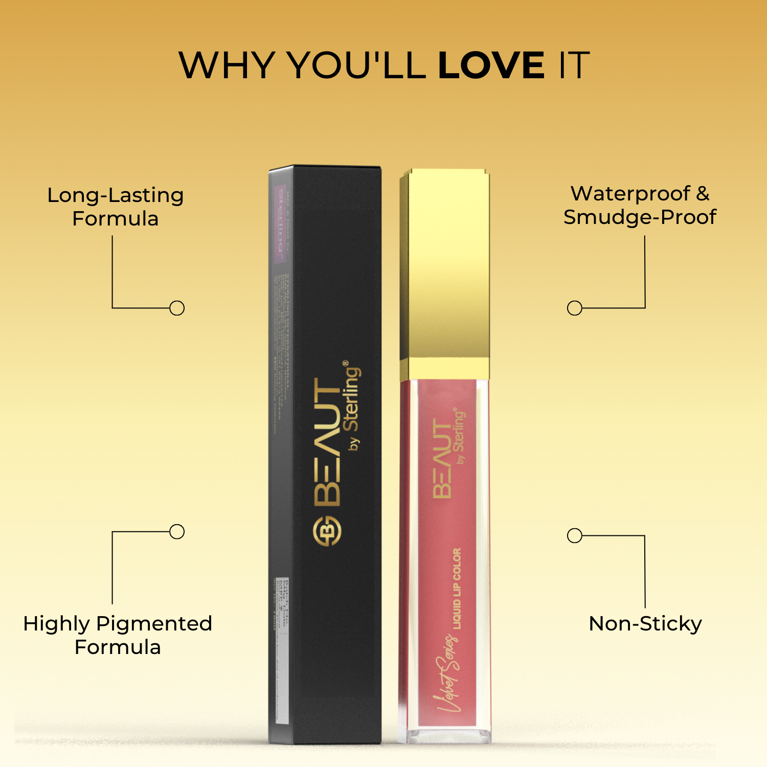 Super Lustrous Intense Matte Liquid Lip Color, 12HR Long Stay, Smudge-Proof & Transfer-Proof