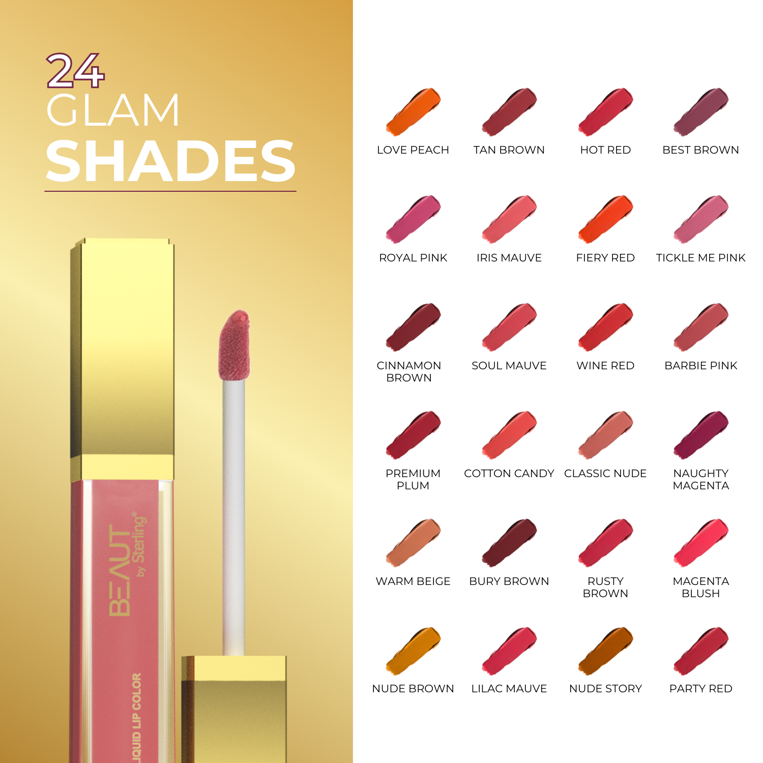 Super Lustrous Intense Matte Liquid Lip Color, 12HR Long Stay, Smudge-Proof & Transfer-Proof