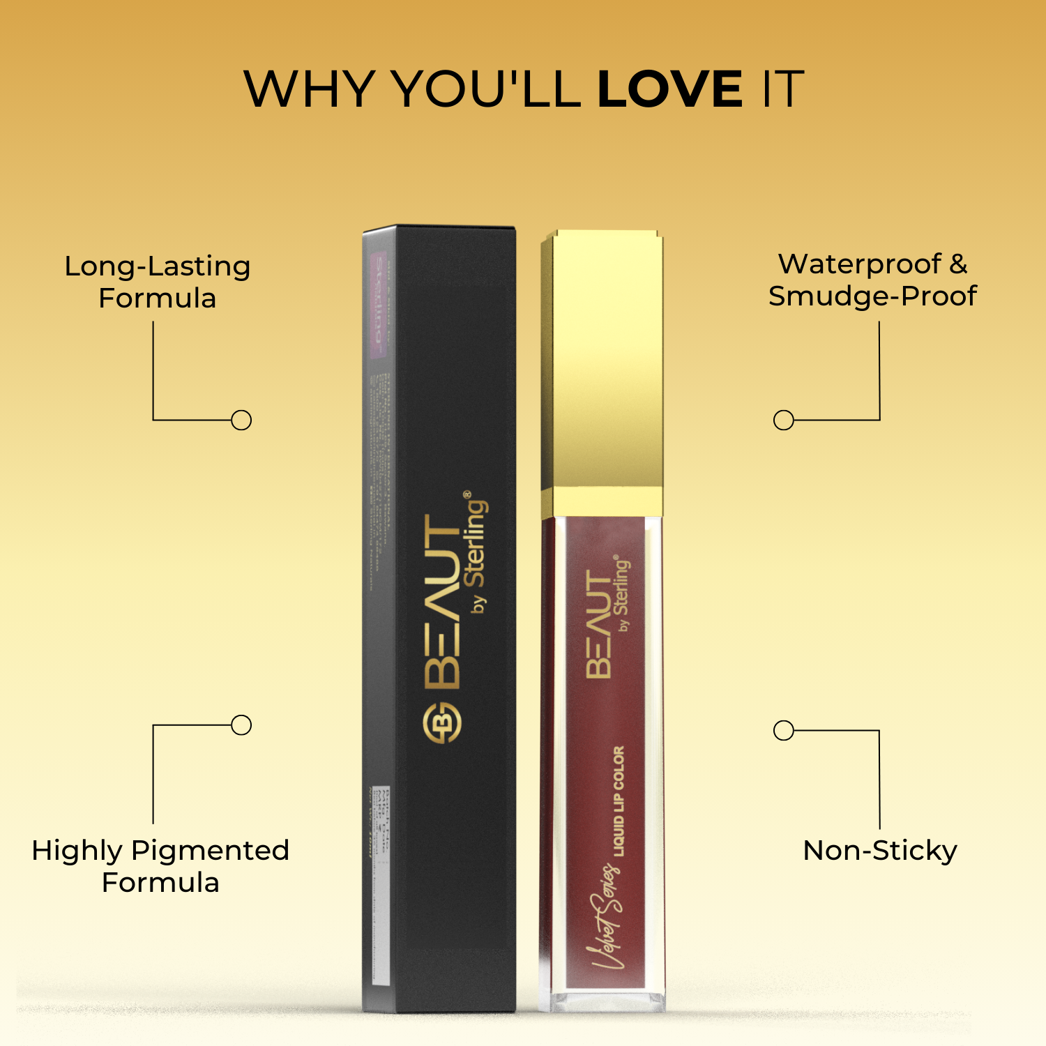 Super Lustrous Intense Matte Liquid Lip Color, 12HR Long Stay, Smudge-Proof & Transfer-Proof