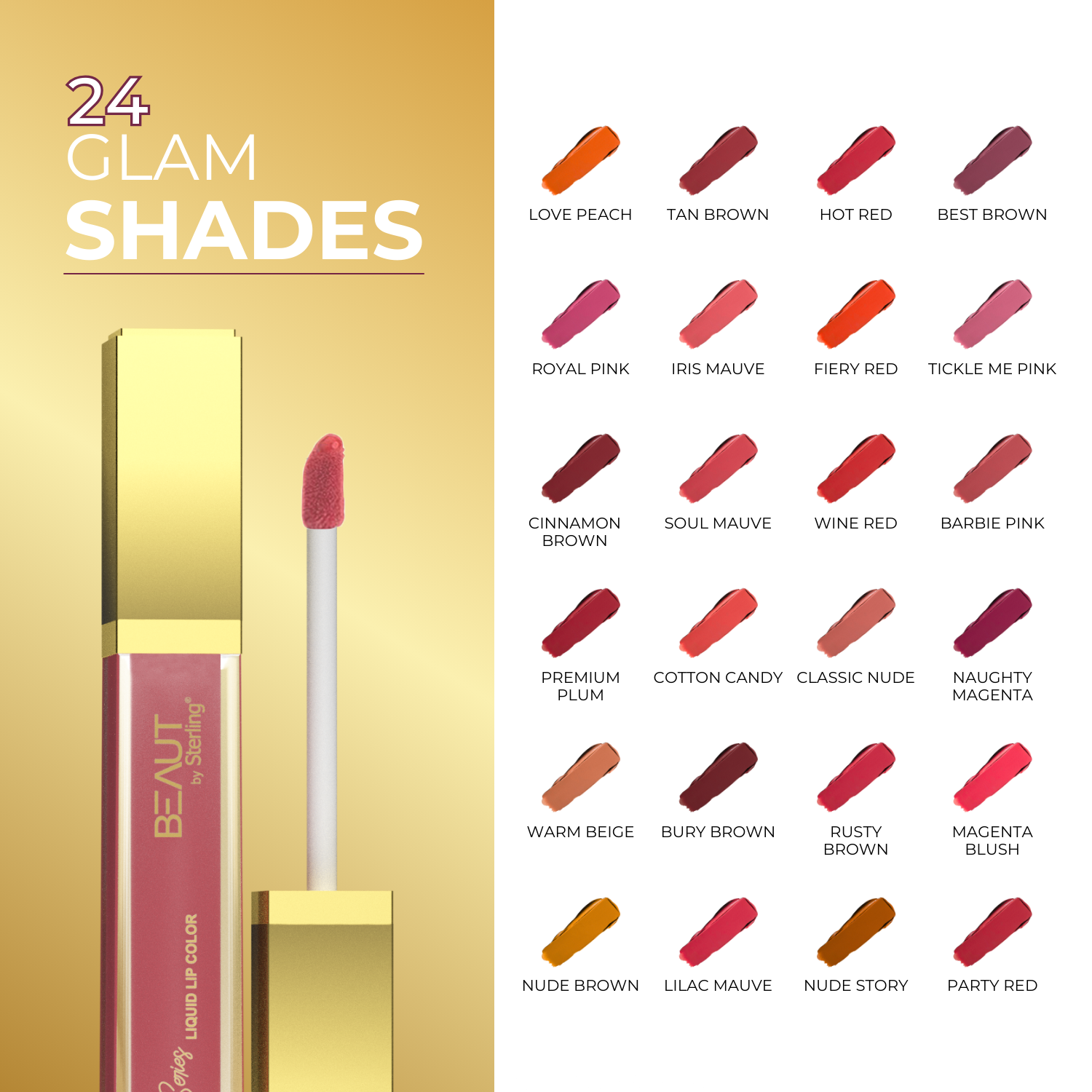 Super Lustrous Intense Matte Liquid Lip Color, 12HR Long Stay, Smudge-Proof & Transfer-Proof