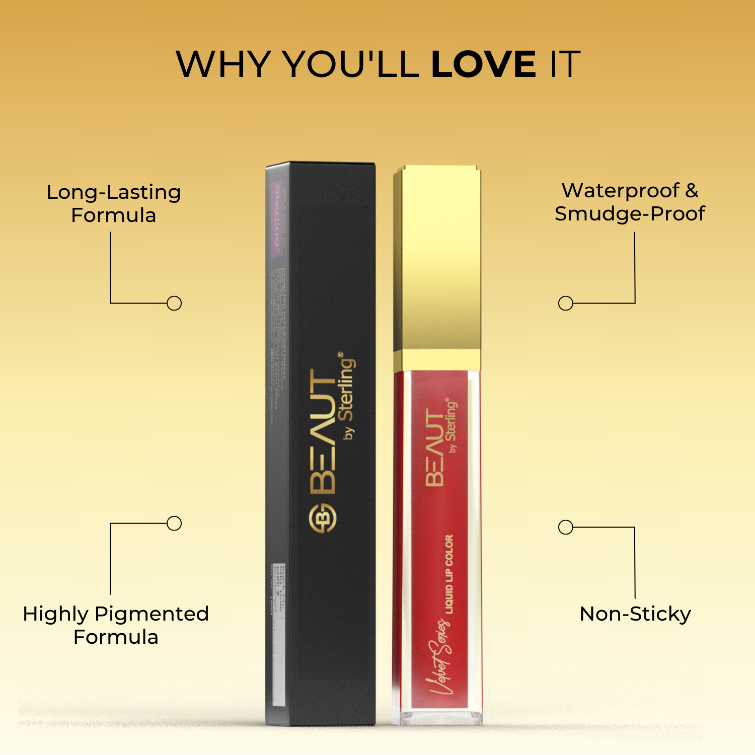 Super Lustrous Intense Matte Liquid Lip Color, 12HR Long Stay, Smudge-Proof & Transfer-Proof