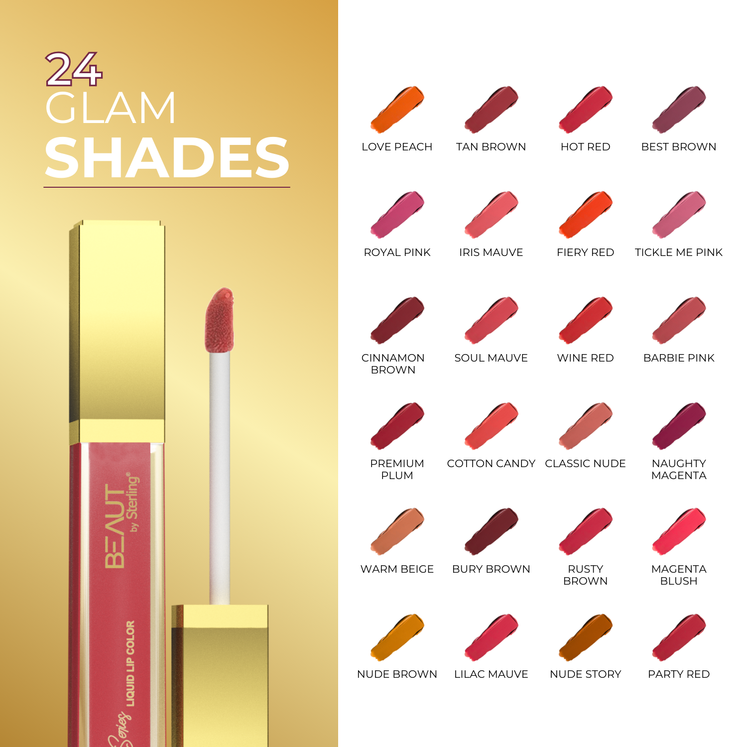 Super Lustrous Intense Matte Liquid Lip Color, 12HR Long Stay, Smudge-Proof & Transfer-Proof