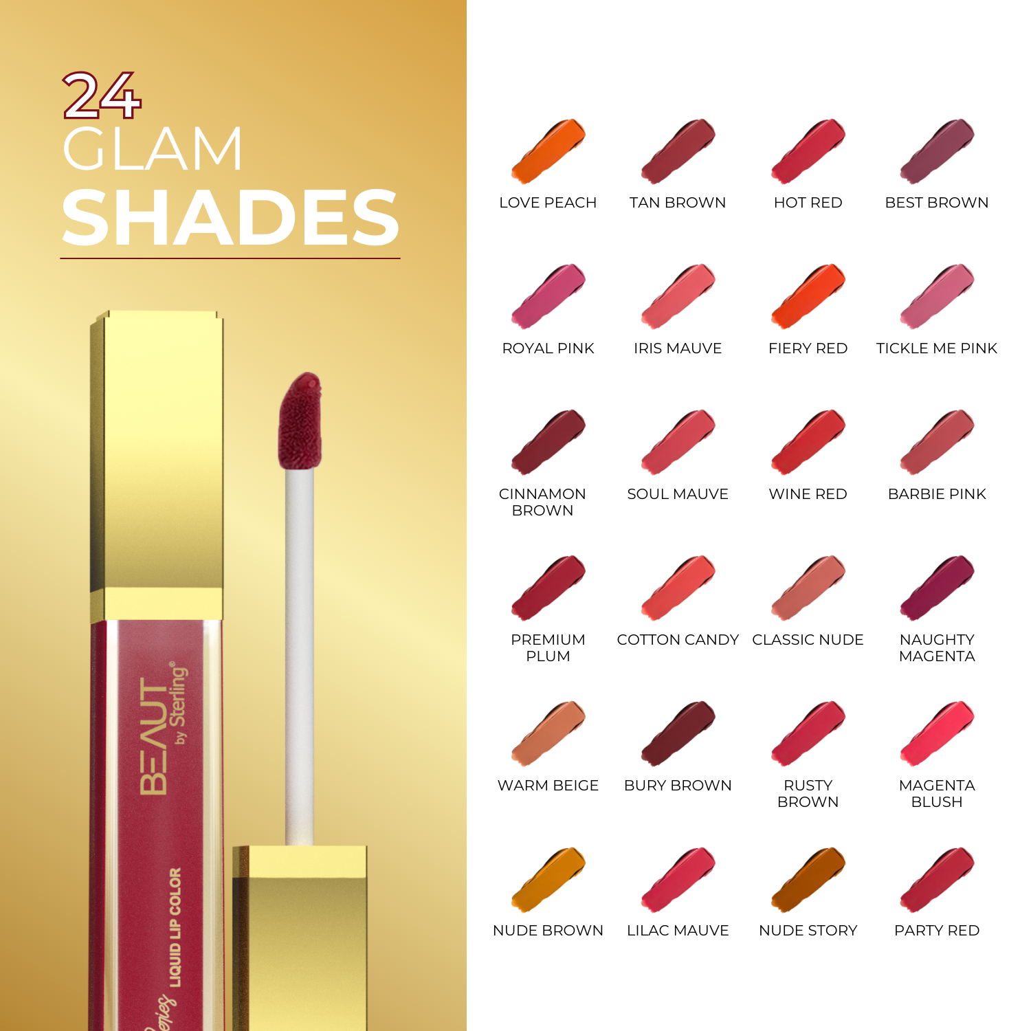 Super Lustrous Intense Matte Liquid Lip Color, 12HR Long Stay, Smudge-Proof & Transfer-Proof