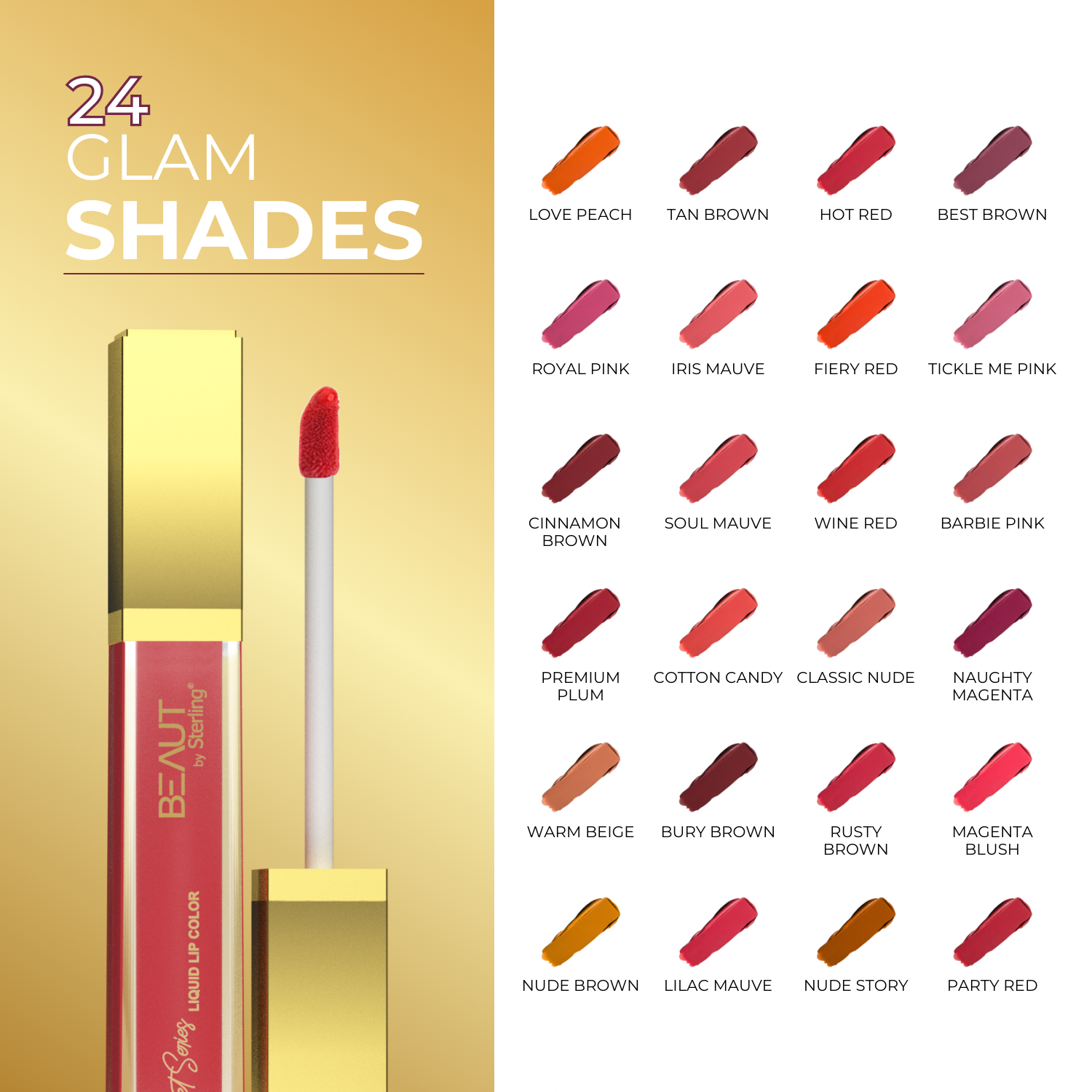 Super Lustrous Intense Matte Liquid Lip Color, 12HR Long Stay, Smudge-Proof & Transfer-Proof