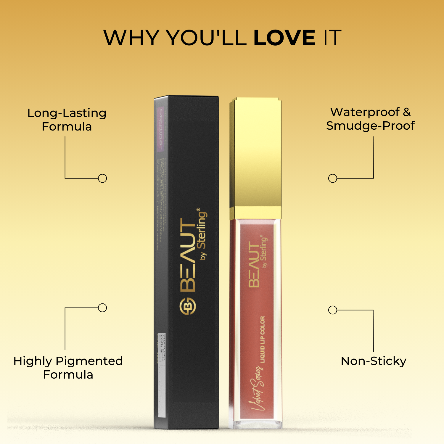 Super Lustrous Intense Matte Liquid Lip Color, 12HR Long Stay, Smudge-Proof & Transfer-Proof