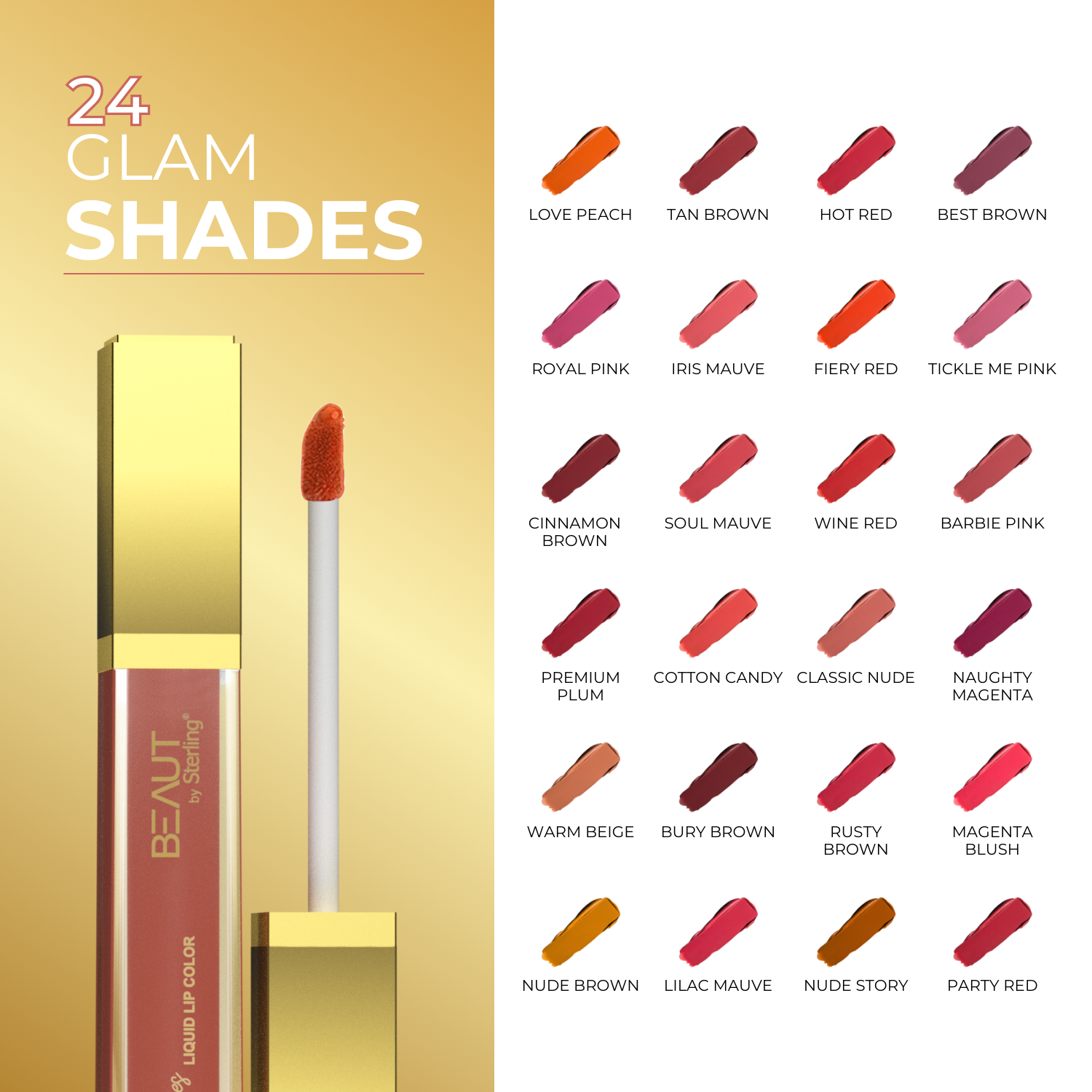 Super Lustrous Intense Matte Liquid Lip Color, 12HR Long Stay, Smudge-Proof & Transfer-Proof