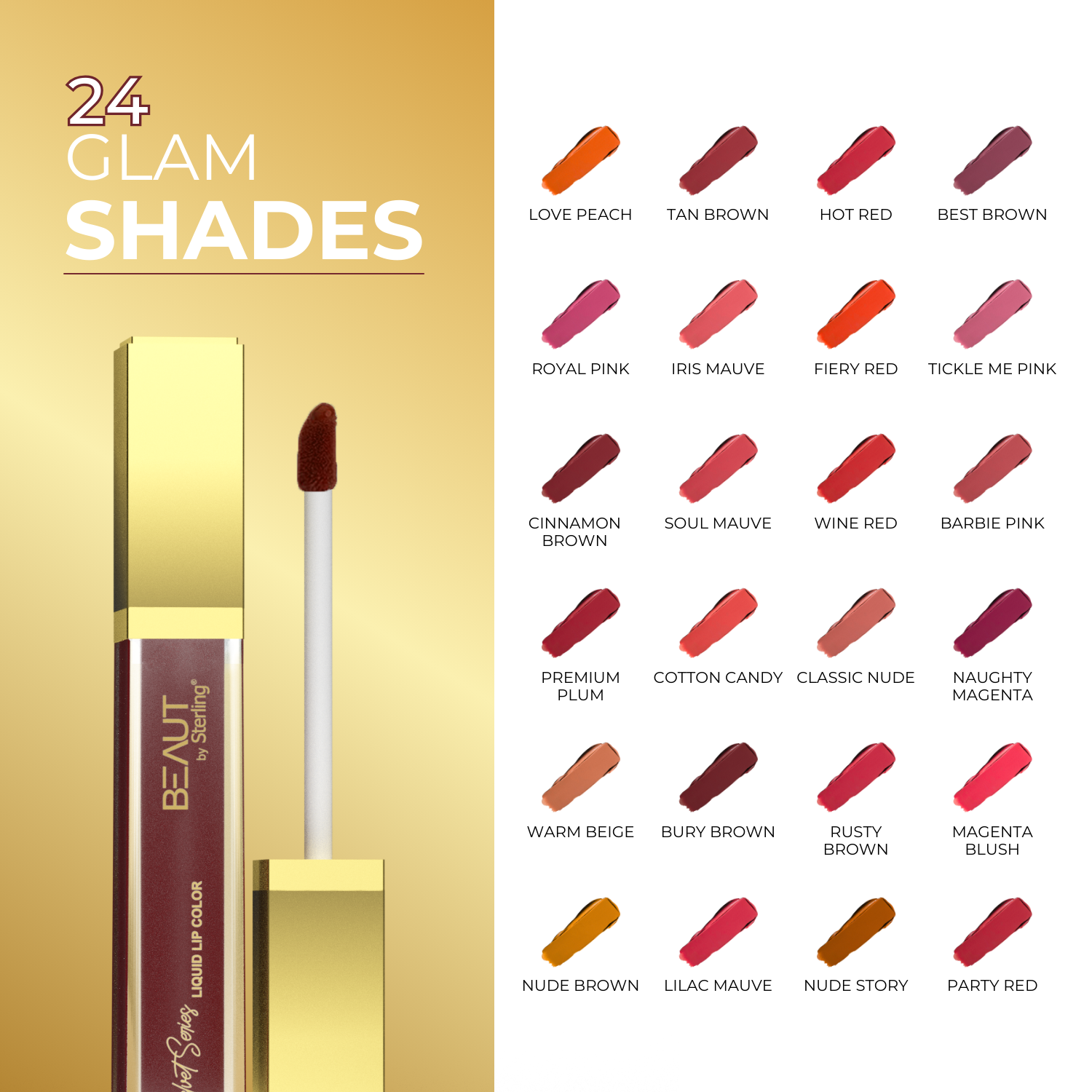 Super Lustrous Intense Matte Liquid Lip Color, 12HR Long Stay, Smudge-Proof & Transfer-Proof