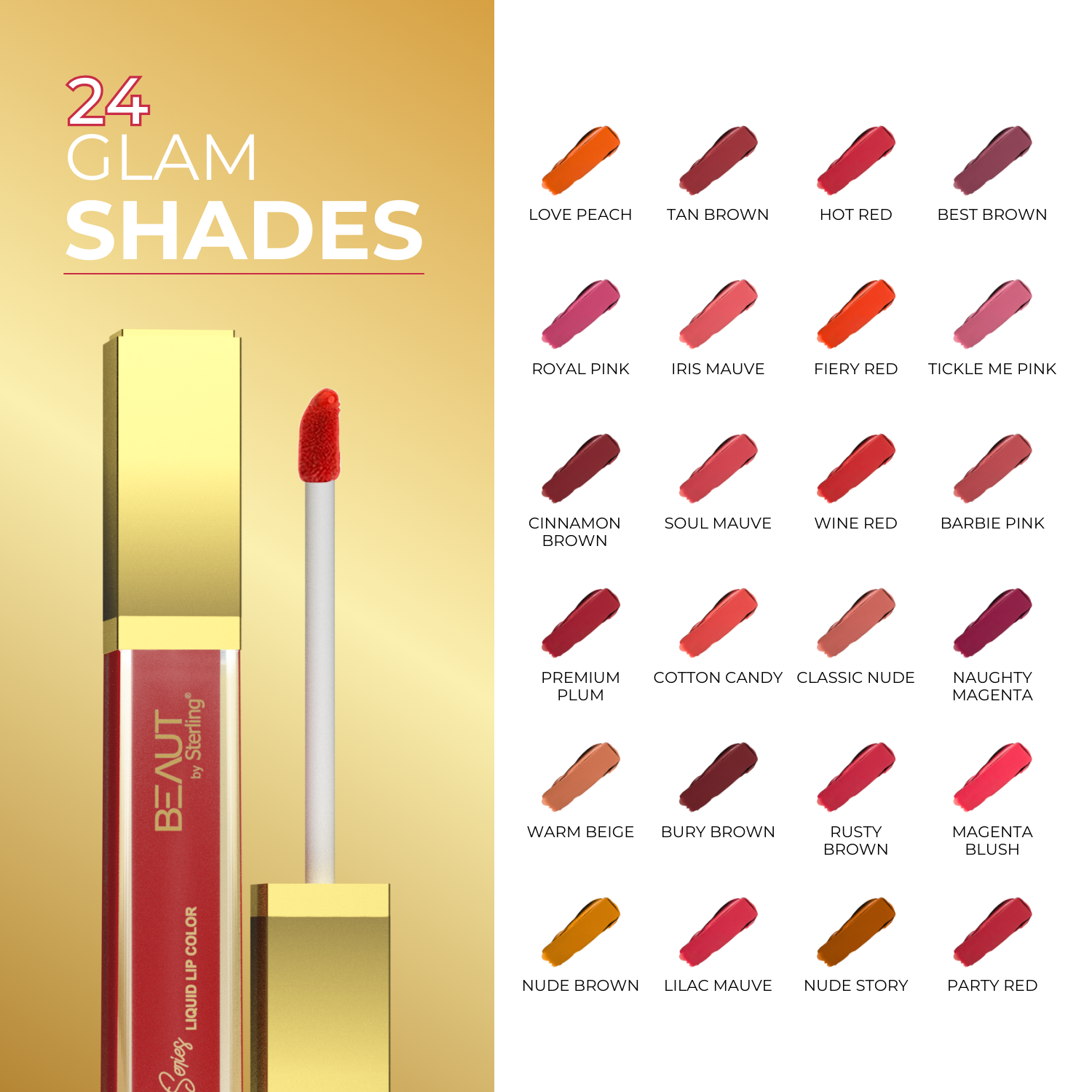 Super Lustrous Intense Matte Liquid Lip Color, 12HR Long Stay, Smudge-Proof & Transfer-Proof