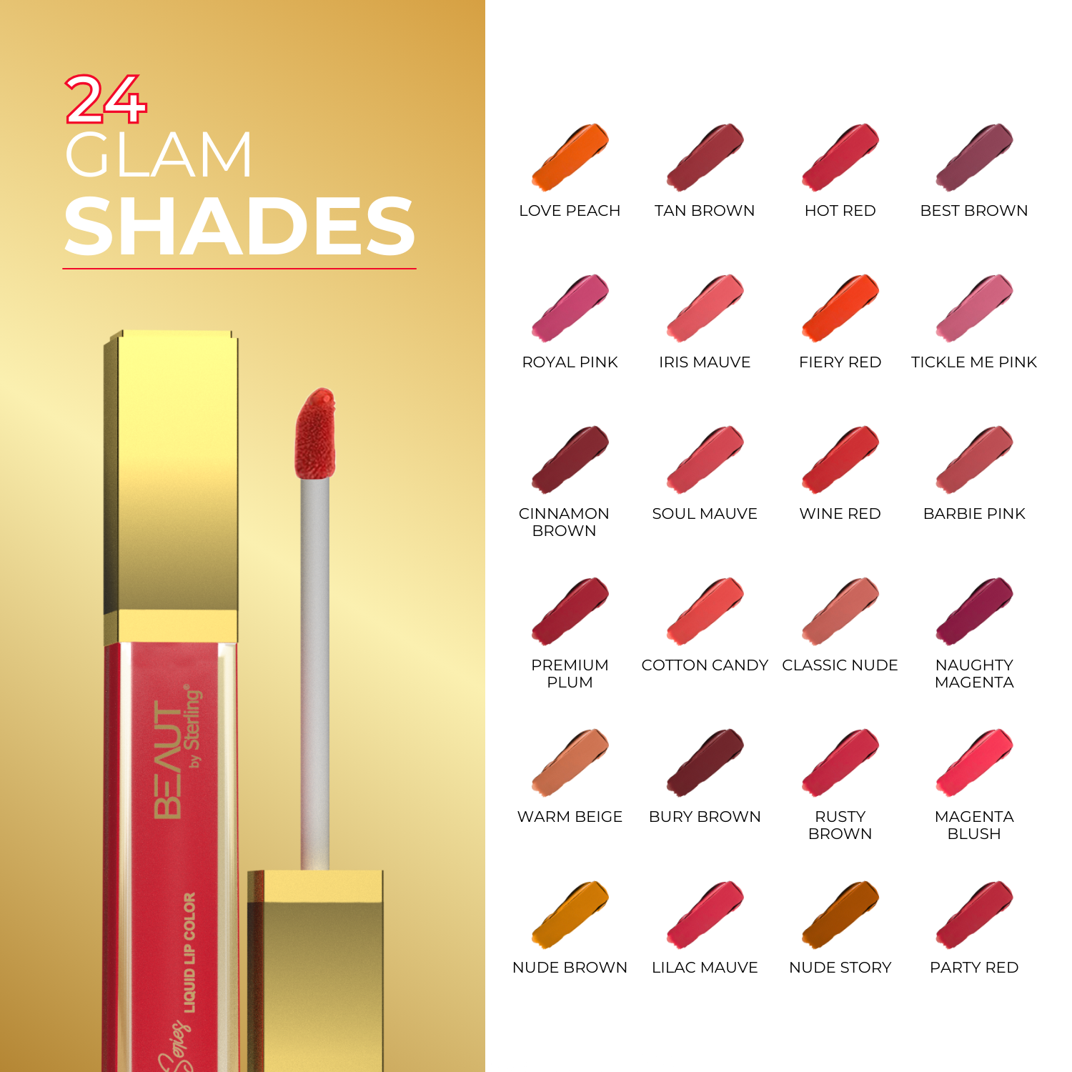 Super Lustrous Intense Matte Liquid Lip Color, 12HR Long Stay, Smudge-Proof & Transfer-Proof