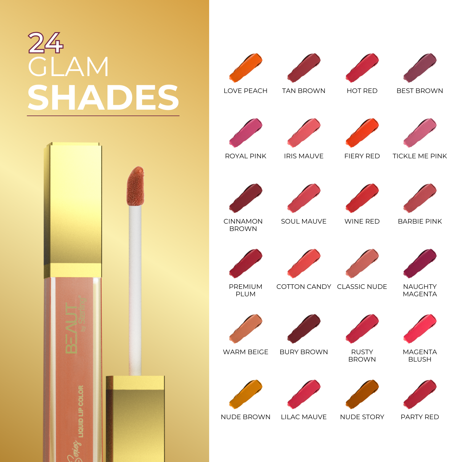 Super Lustrous Intense Matte Liquid Lip Color, 12HR Long Stay, Smudge-Proof & Transfer-Proof