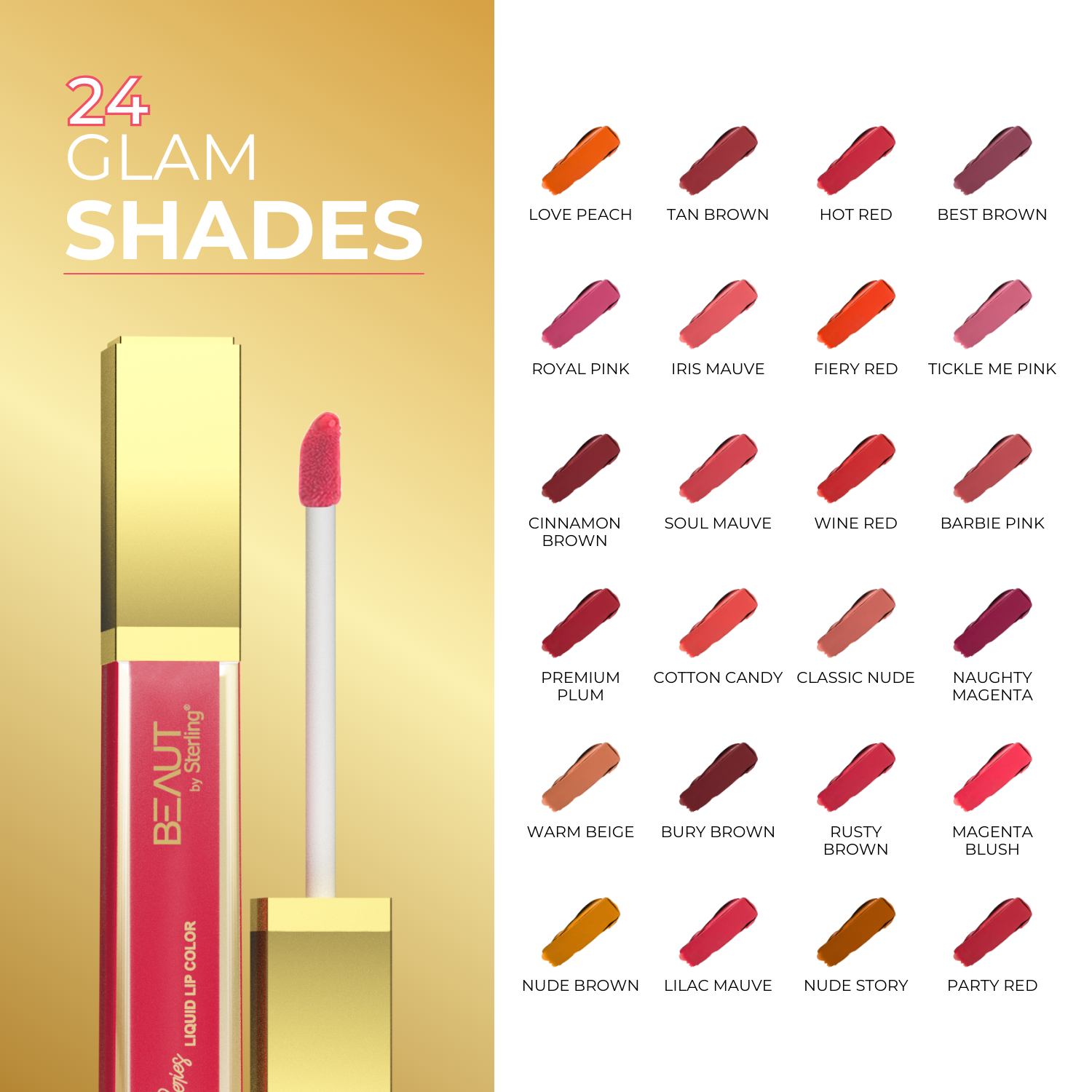 Super Lustrous Intense Matte Liquid Lip Color, 12HR Long Stay, Smudge-Proof & Transfer-Proof