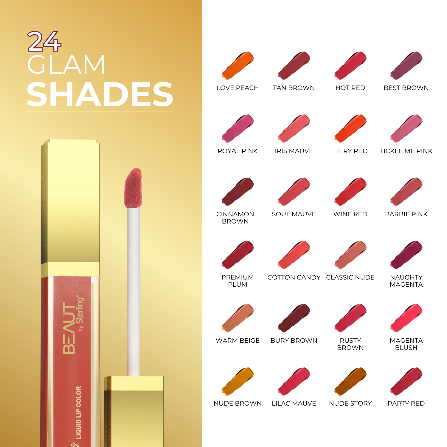 Super Lustrous Intense Matte Liquid Lip Color, 12HR Long Stay, Smudge-Proof & Transfer-Proof