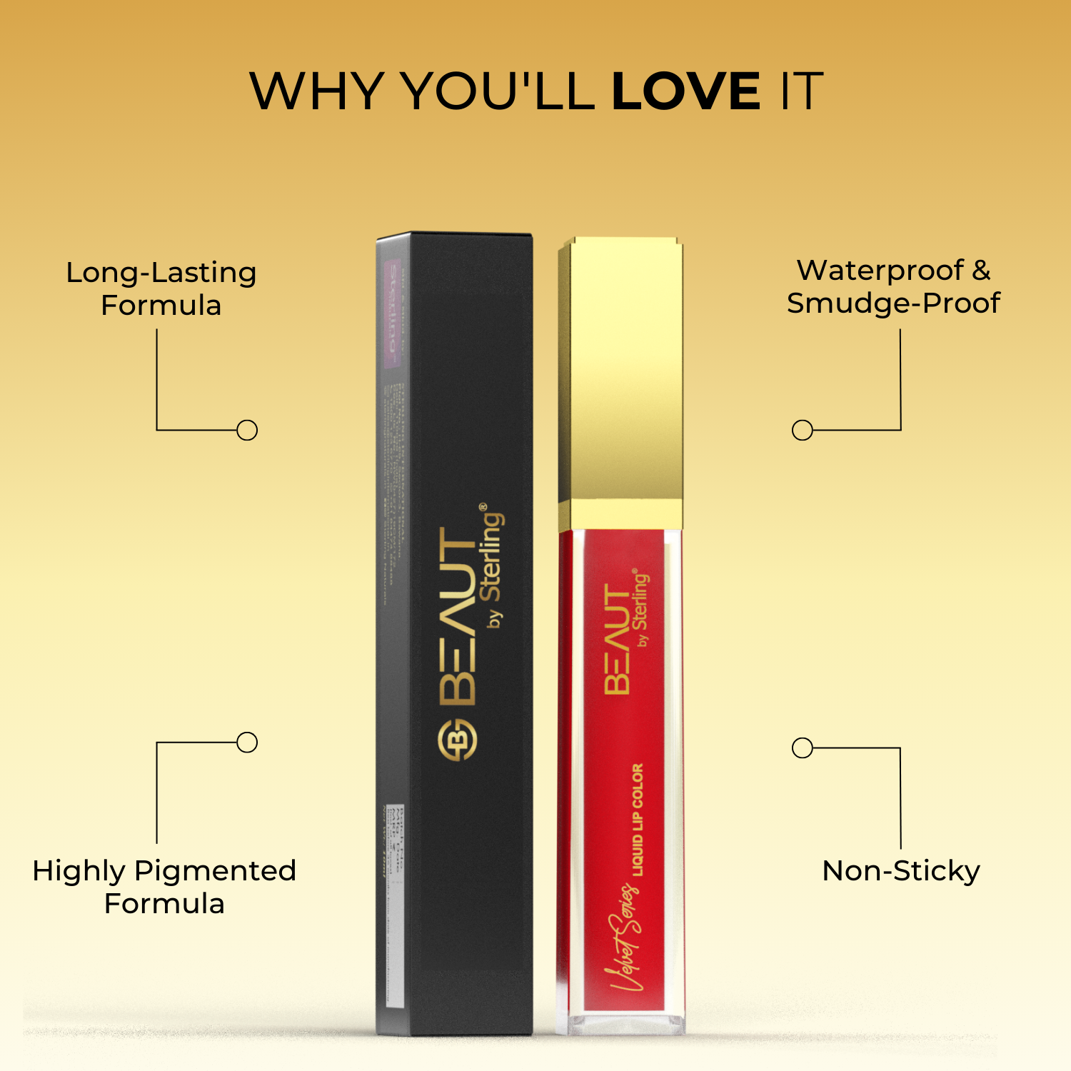 Super Lustrous Intense Matte Liquid Lip Color, 12HR Long Stay, Smudge-Proof & Transfer-Proof