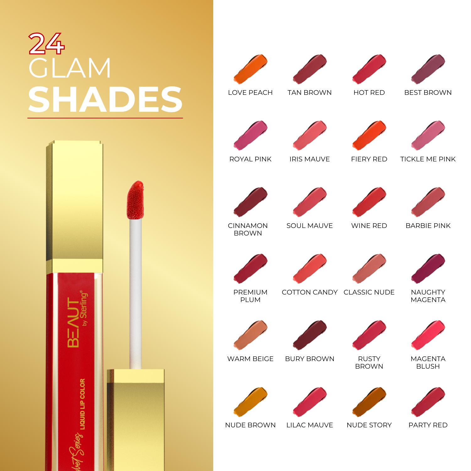 Super Lustrous Intense Matte Liquid Lip Color, 12HR Long Stay, Smudge-Proof & Transfer-Proof