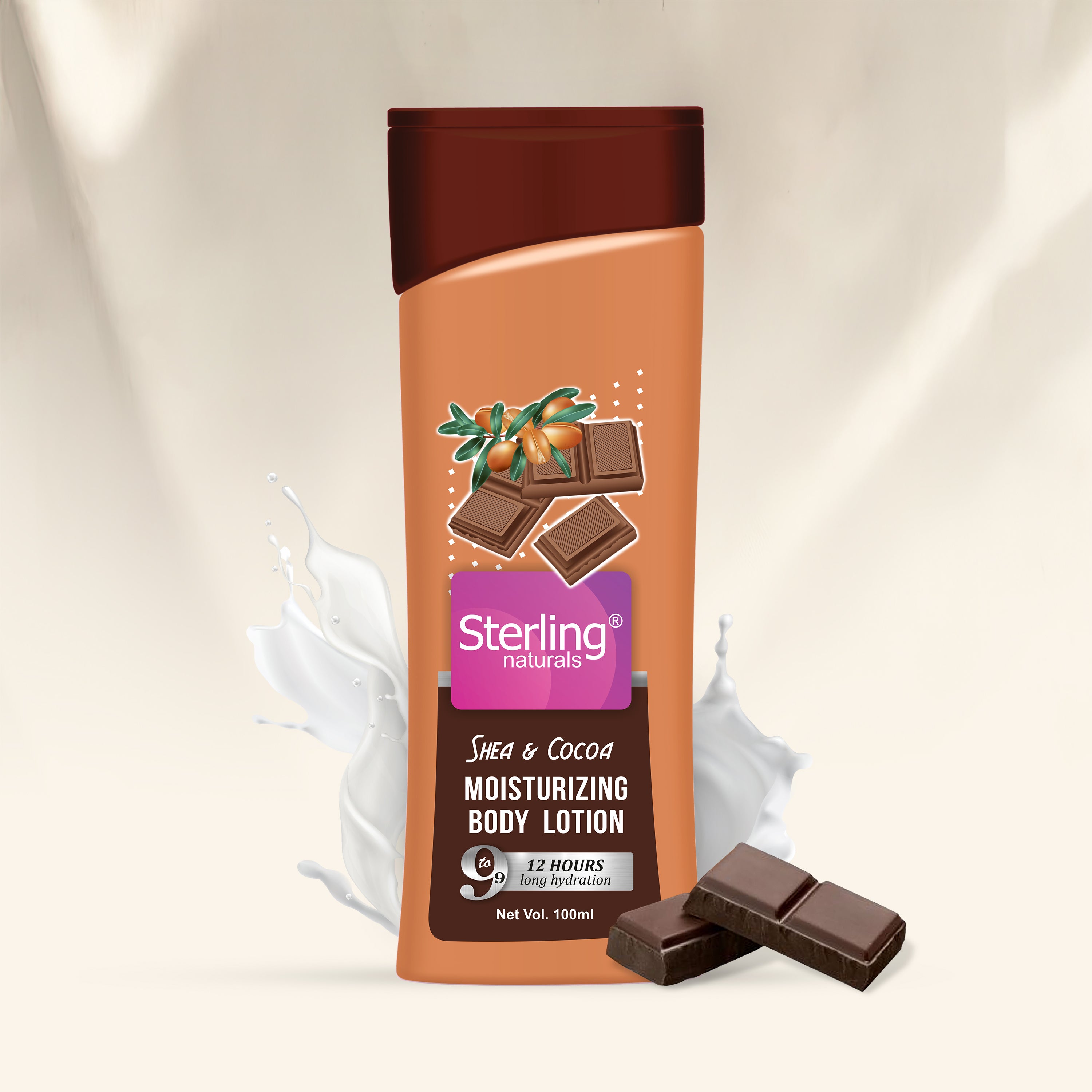 Sterling Naturals Moisturizing Body Lotion | Superlight & Non-Sticky Body Lotion for Hydration Boost (100ml)