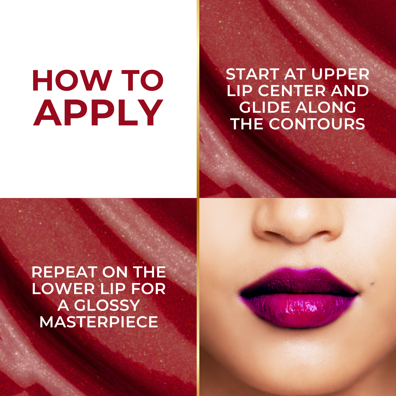 Super Lustrous Intense Glossy Lipstick, 12HR Long Stay, Smudge-Proof & Transfer-Proof (4 g)