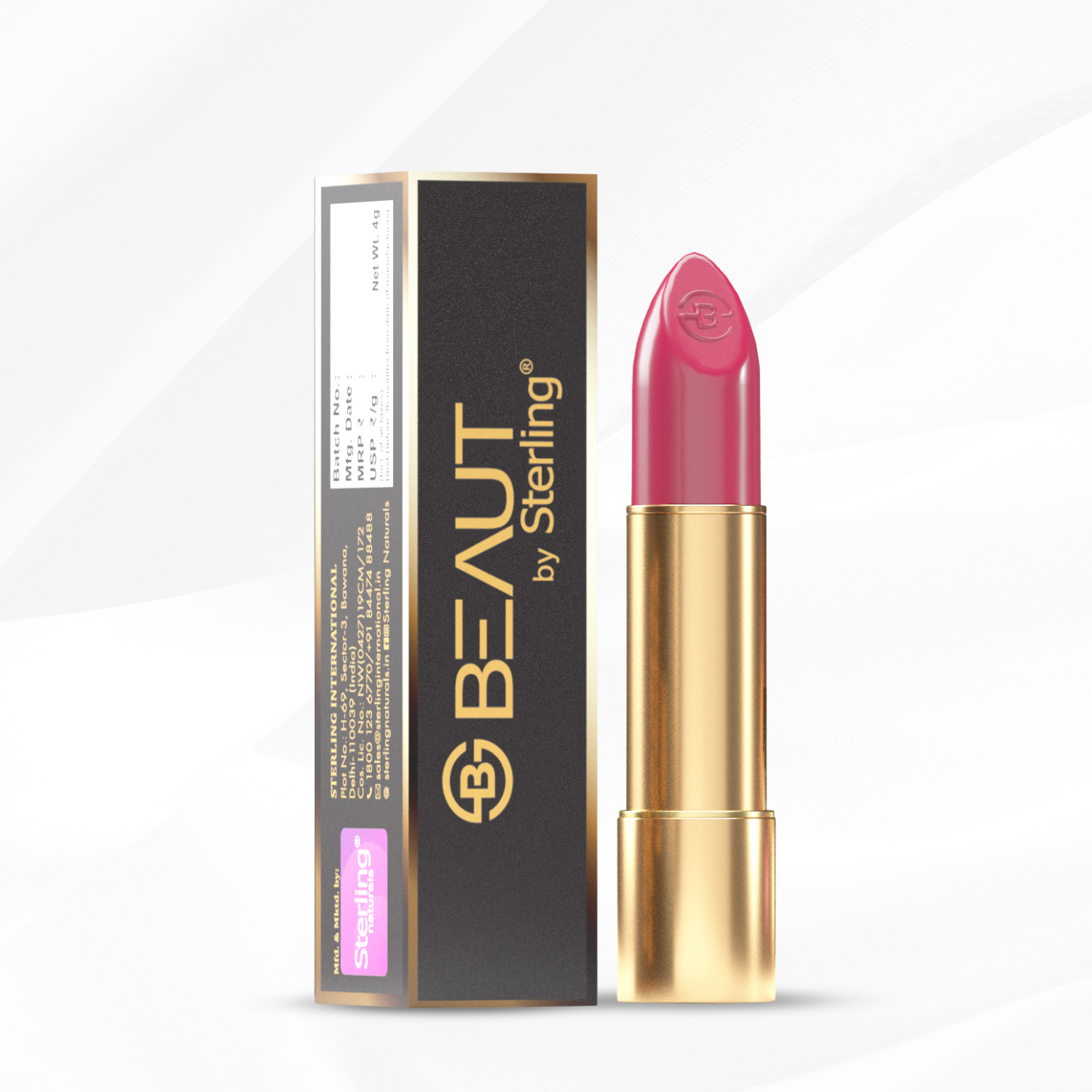 Super Lustrous Intense Glossy Lipstick, 12HR Long Stay, Smudge-Proof & Transfer-Proof (4 g)