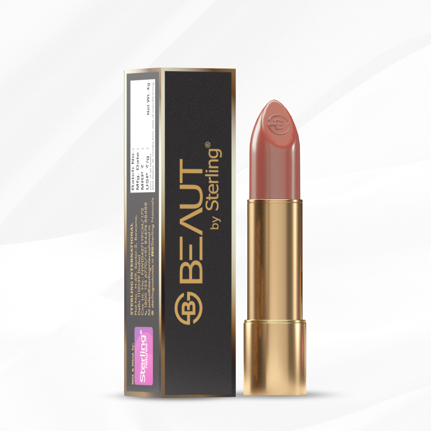 Super Lustrous Intense Glossy Lipstick, 12HR Long Stay, Smudge-Proof & Transfer-Proof (4 g)