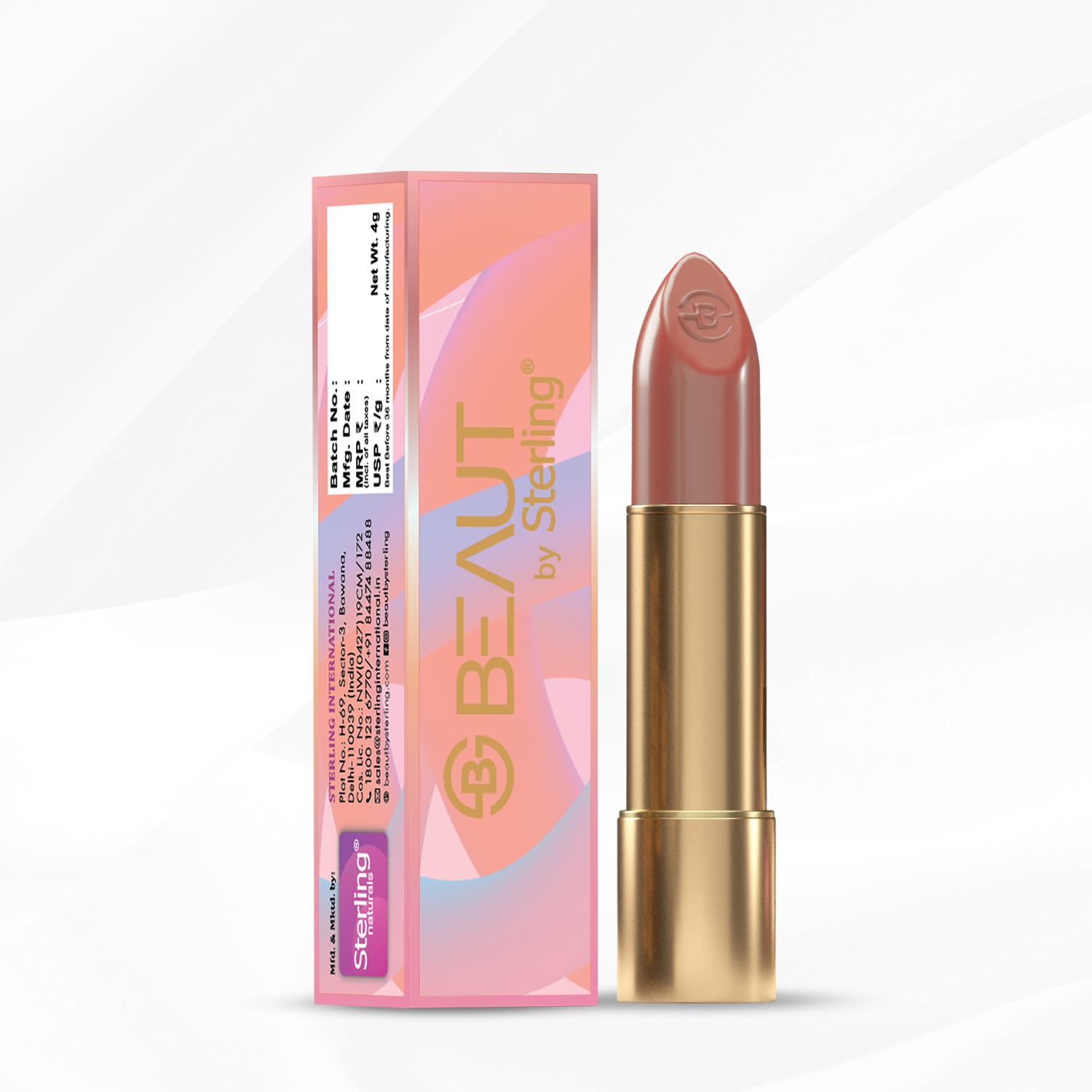 Super Lustrous Intense Glossy Lipstick, 12HR Long Stay, Smudge-Proof & Transfer-Proof (4 g)