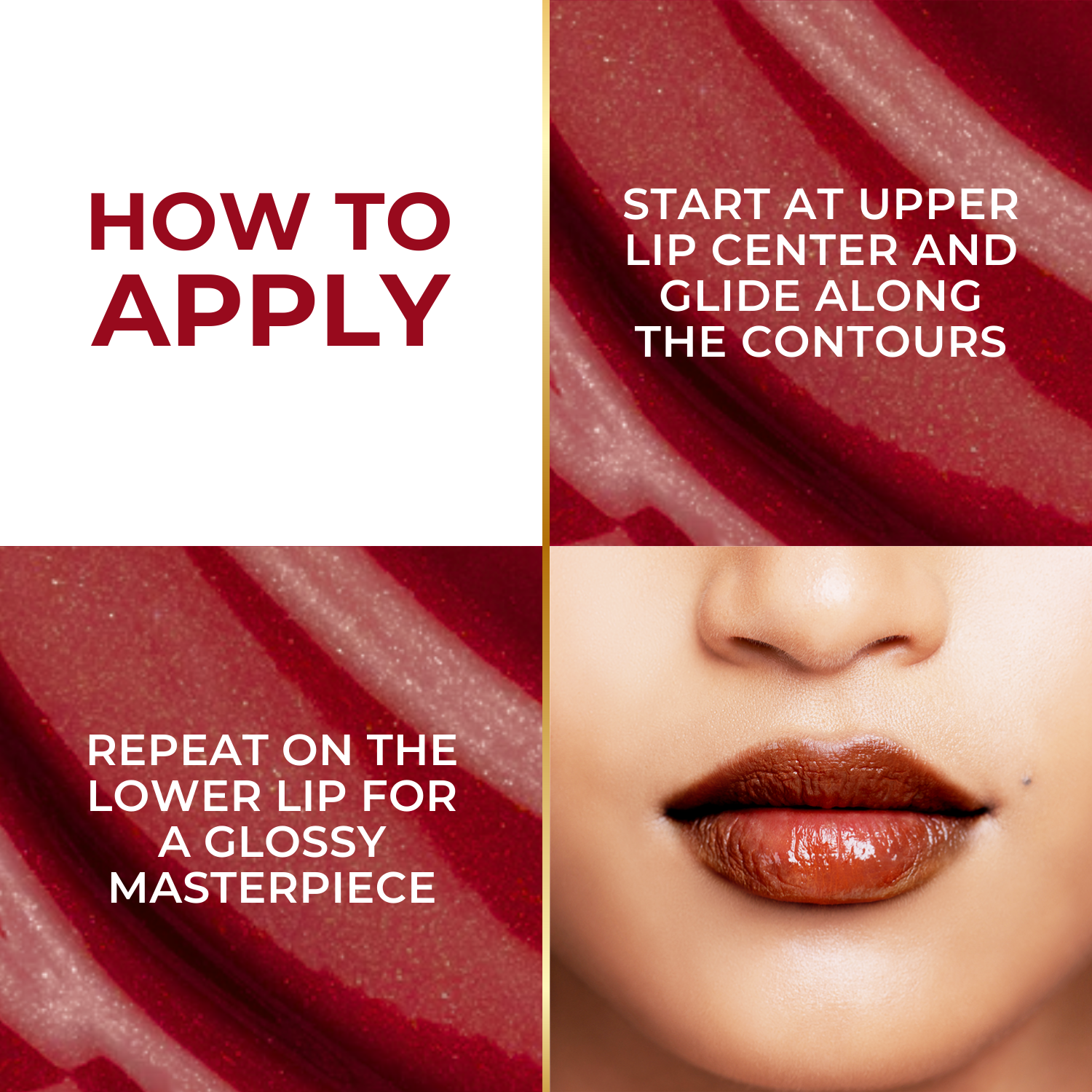 Super Lustrous Intense Glossy Lipstick, 12HR Long Stay, Smudge-Proof & Transfer-Proof (4 g)