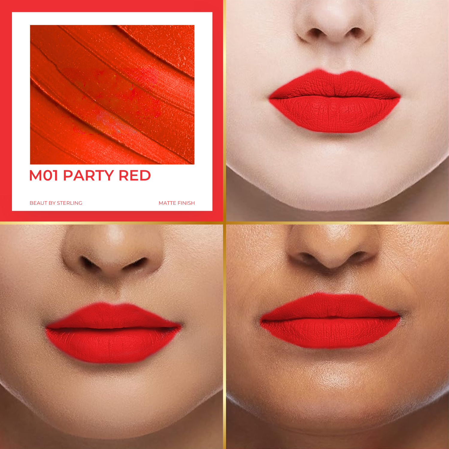 Super Lustrous Intense Matte Lipstick, 12HR Long Stay, Smudge-Proof & Transfer-Proof (4 g)