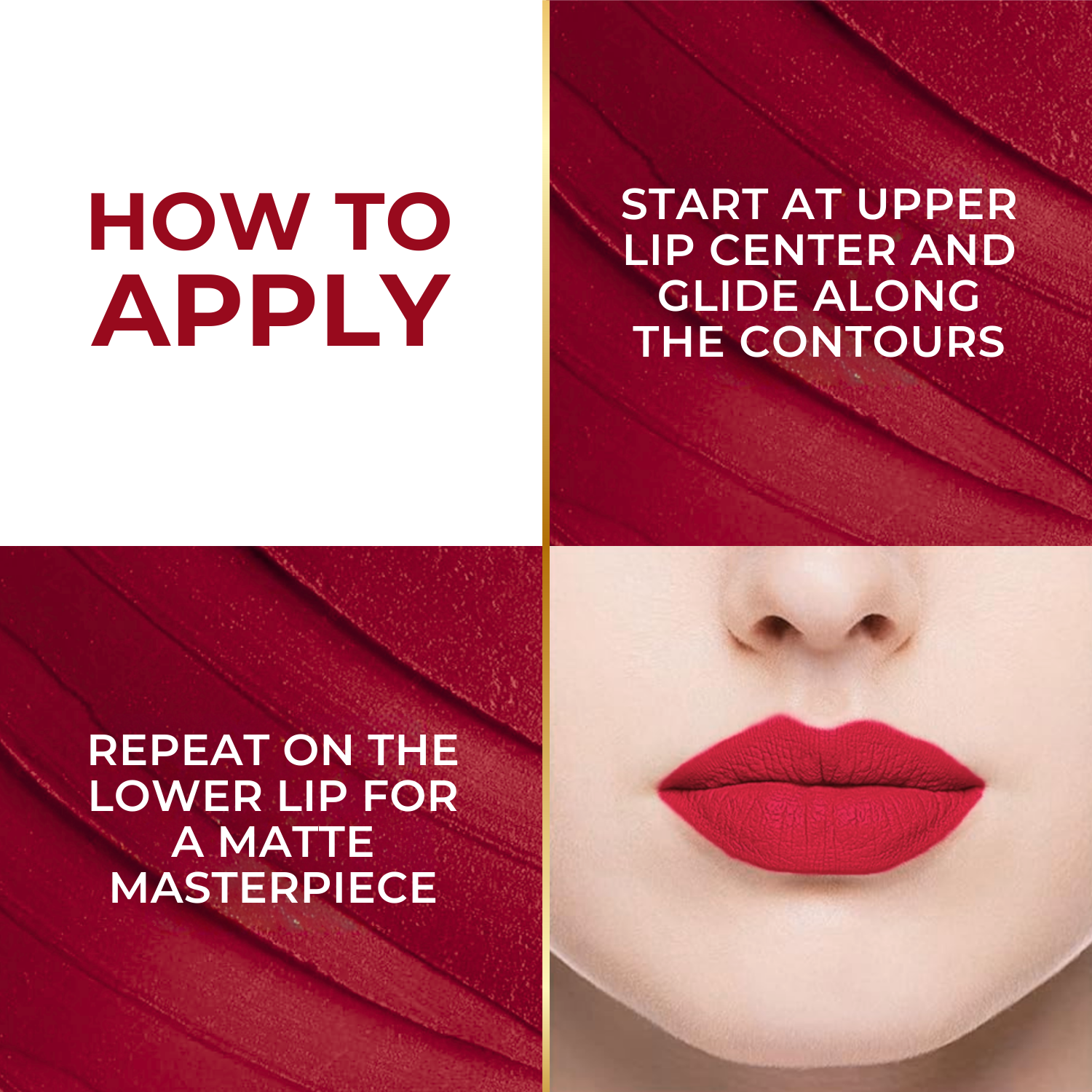 Super Lustrous Intense Matte Lipstick, 12HR Long Stay, Smudge-Proof & Transfer-Proof (4 g)